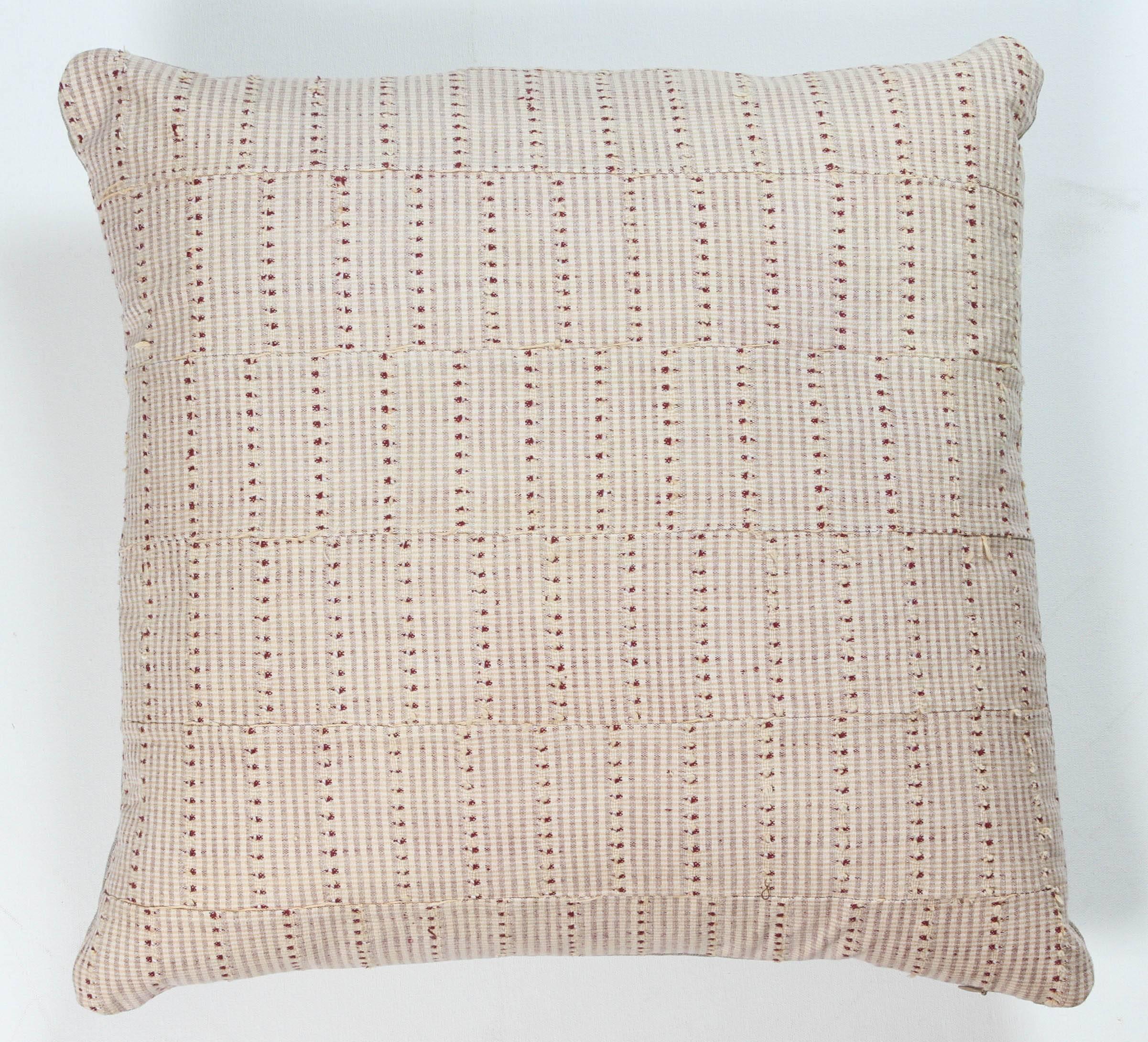Embroidered Asoke African Textile Pillow For Sale
