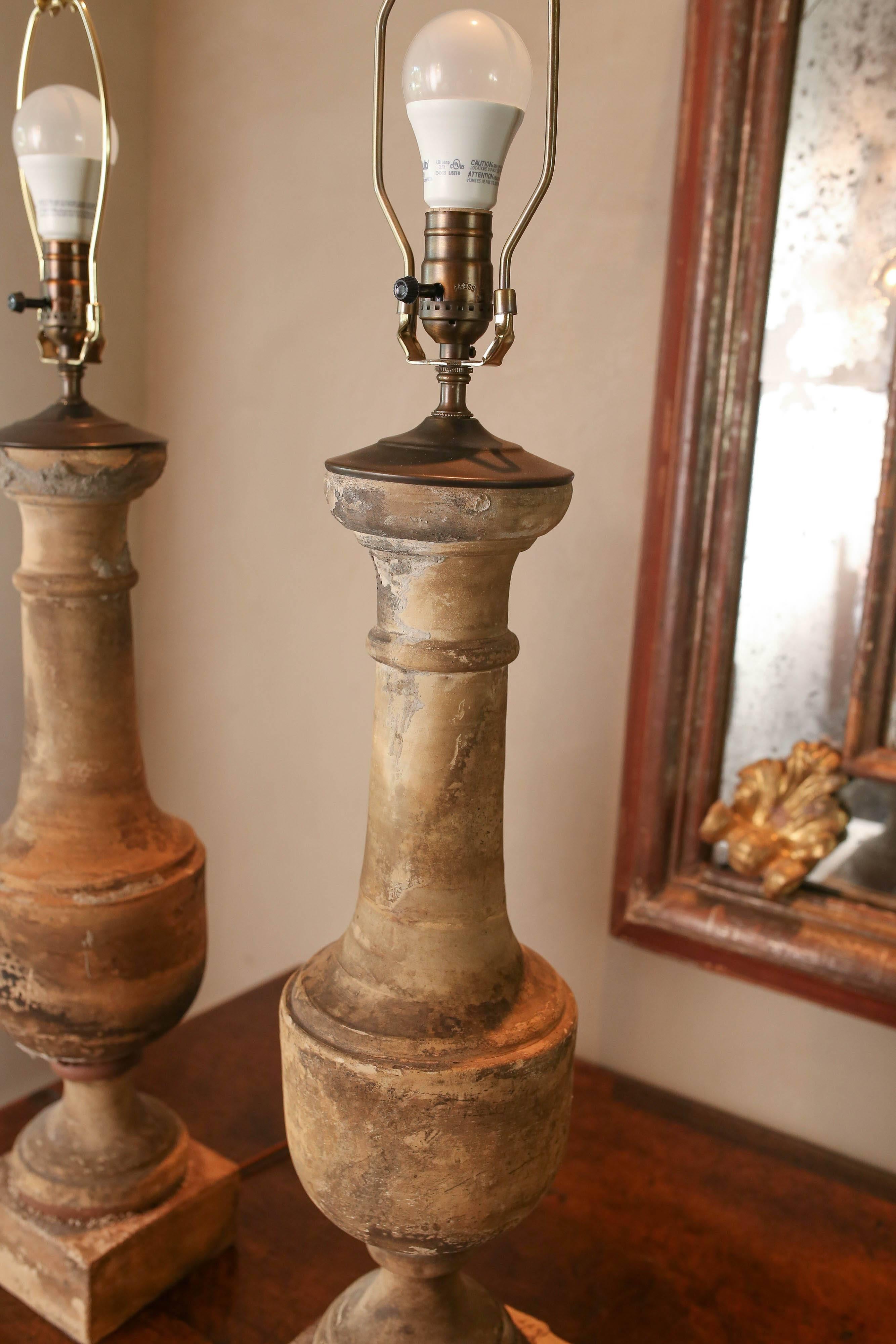 19th Century Columns Made into Lamps 1