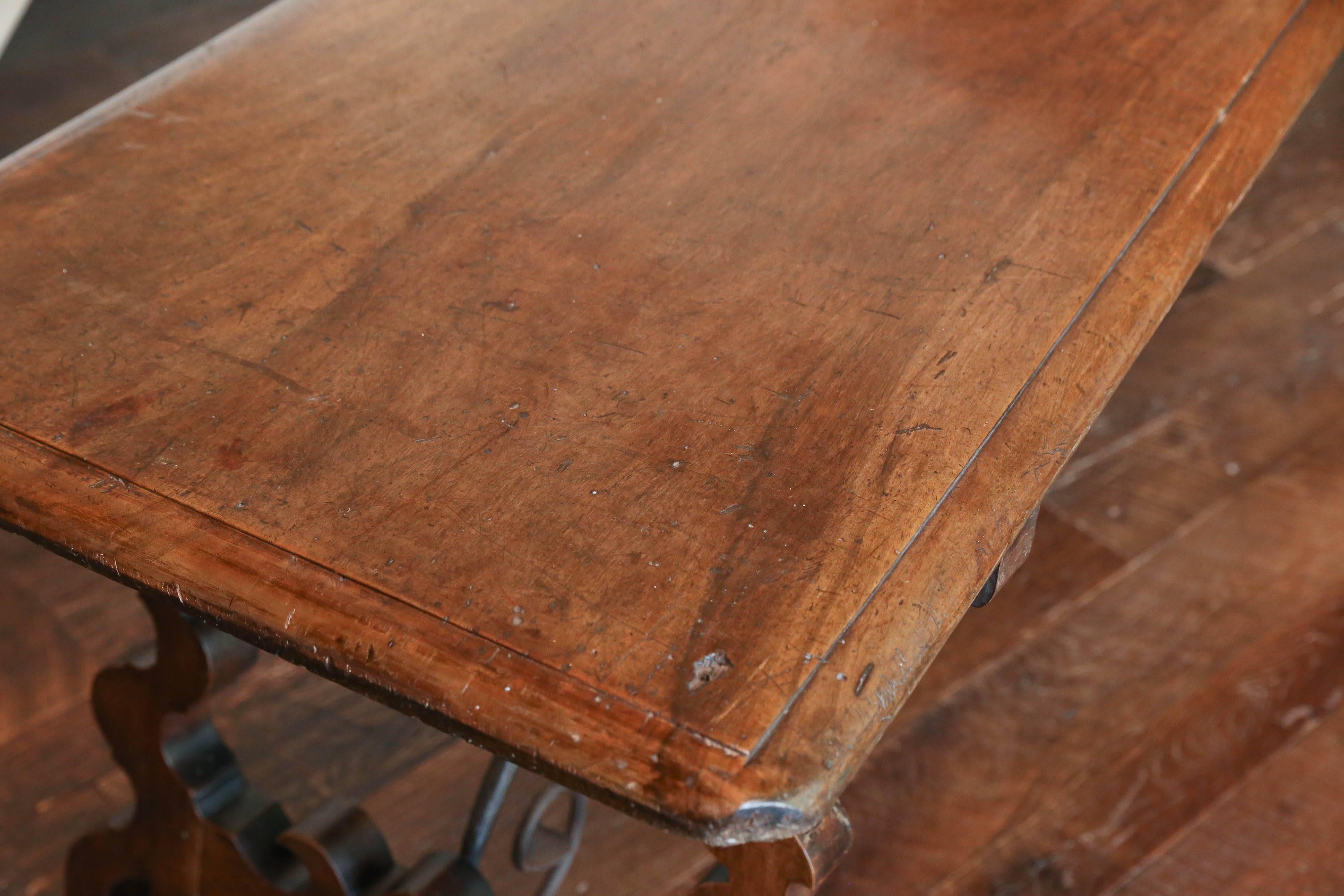 18th Century and Earlier 19th Century Spanish Single Plank Walnut Table