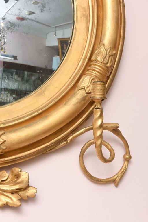 Authentic Antique Regency Period Mirror, Carved Wood, Heavily Gilded, circa 1820 For Sale at 1stdibs