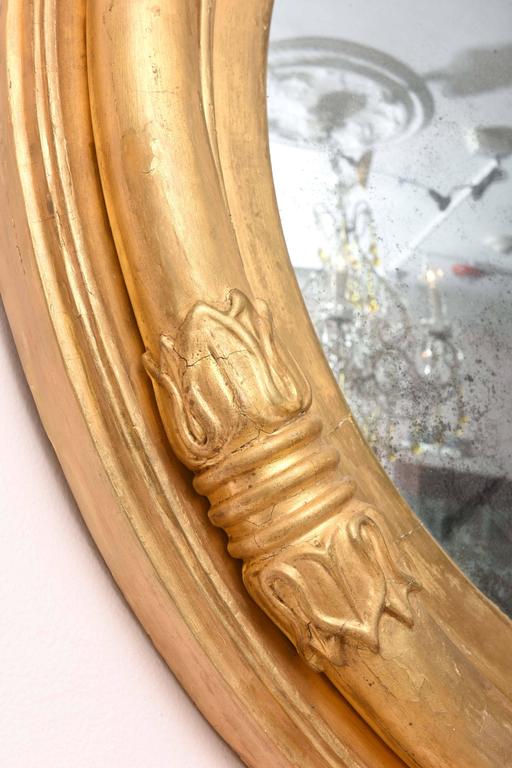 Authentic Antique Regency Period Mirror, Carved Wood, Heavily Gilded, circa 1820 For Sale at 1stdibs