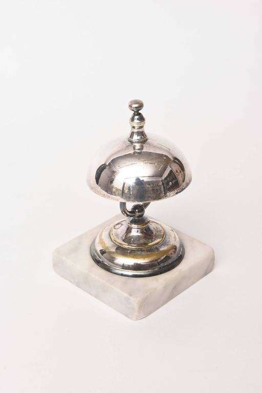 Vintage Dinner or Service Bell, Marble Base at 1stDibs