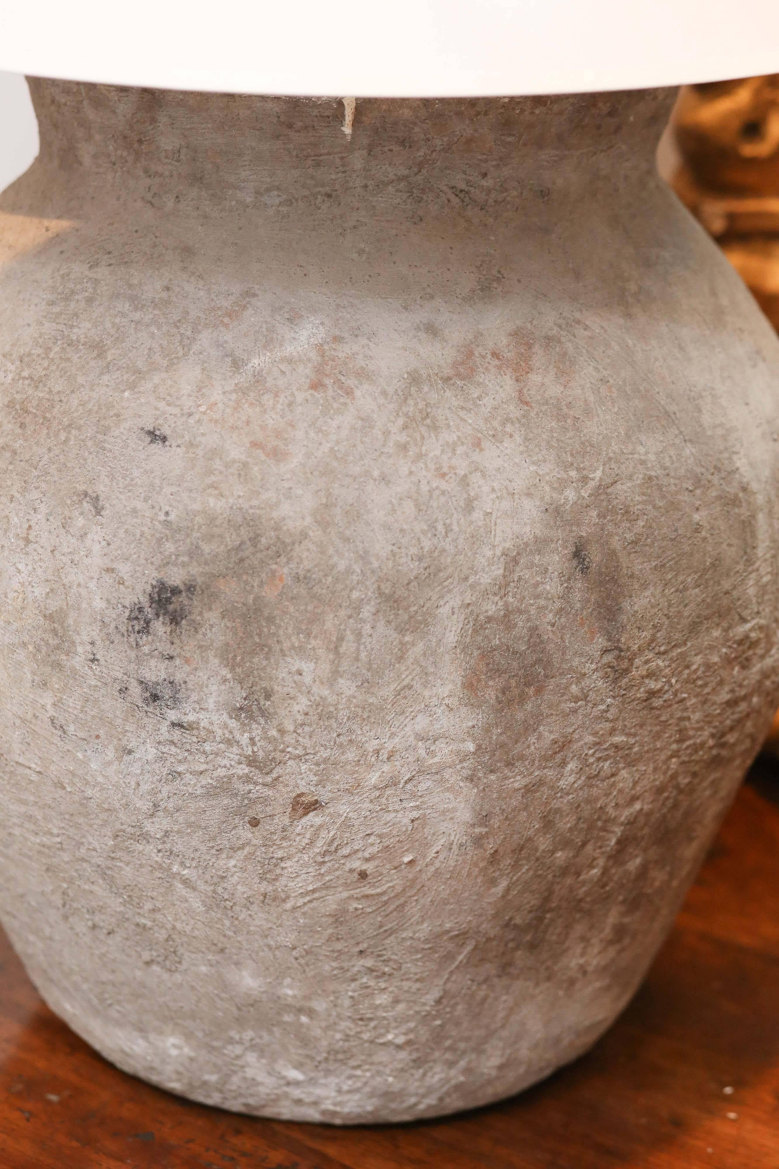 Asian 19th Century Or Before Terra Cotta Vessel Jar 1