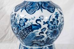 Pair of Blue and White Delft Vases