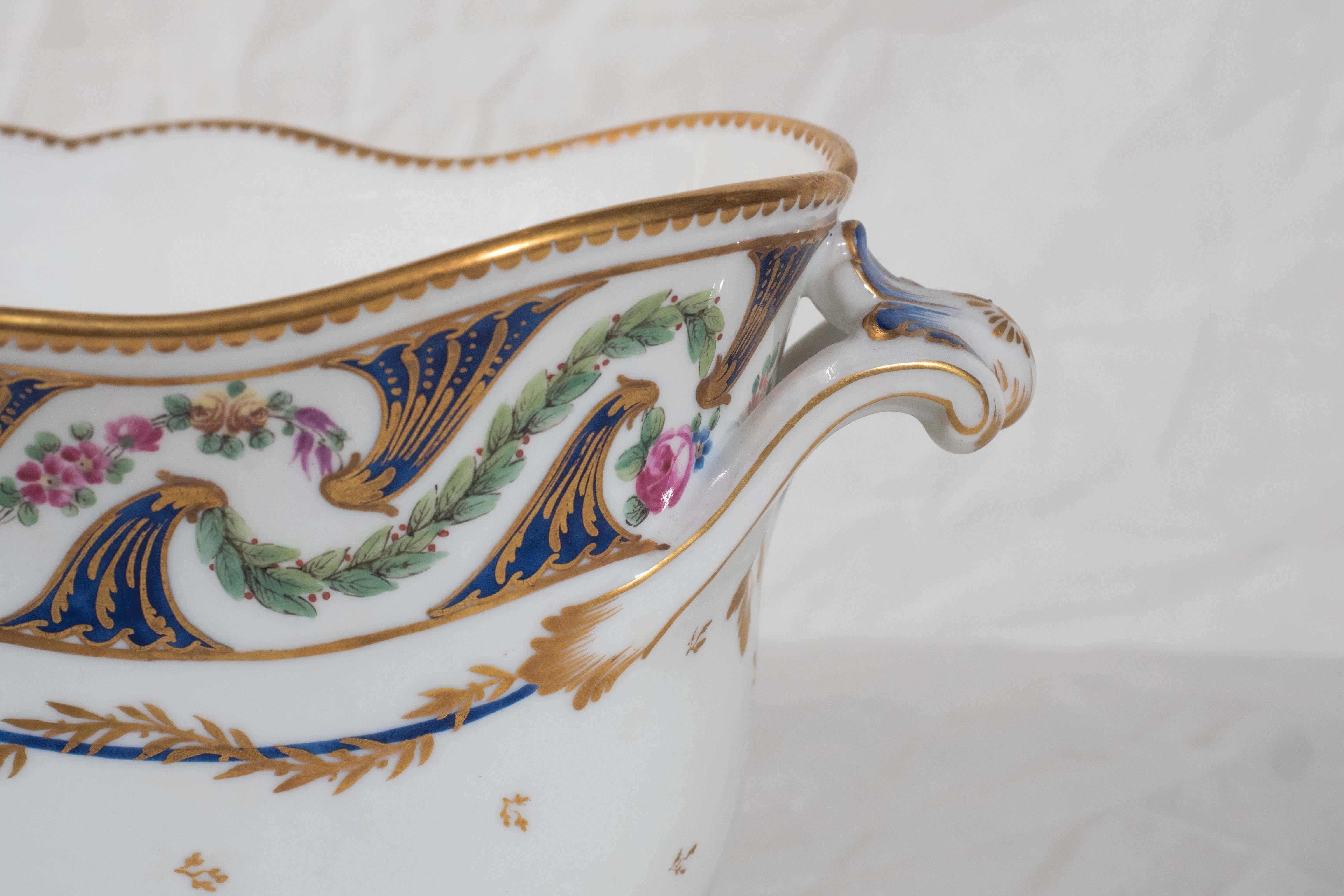 Rococo Antique French Planter in Sevres Style