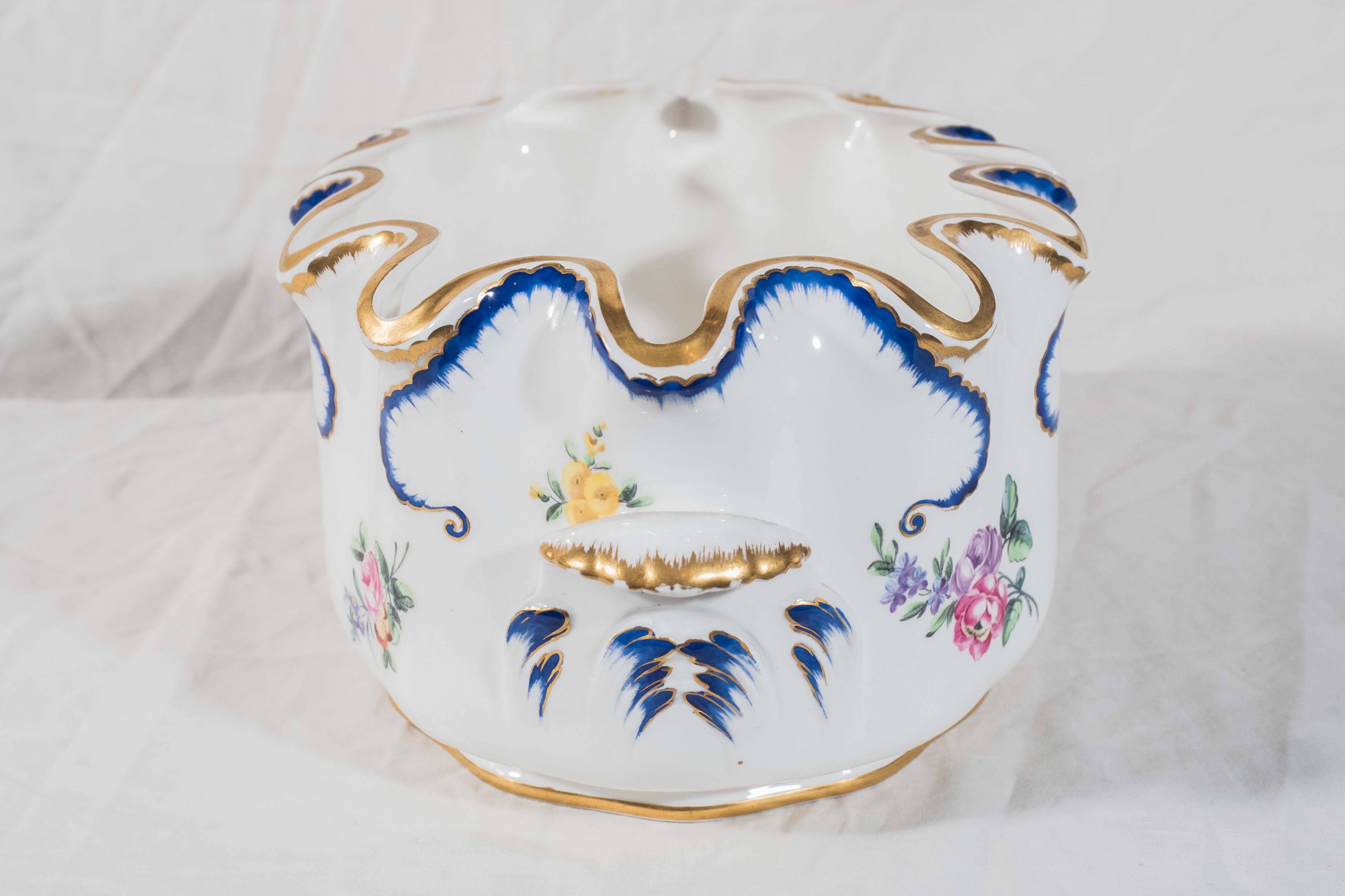 19th Century Antique Porcelain Planter for Flowers