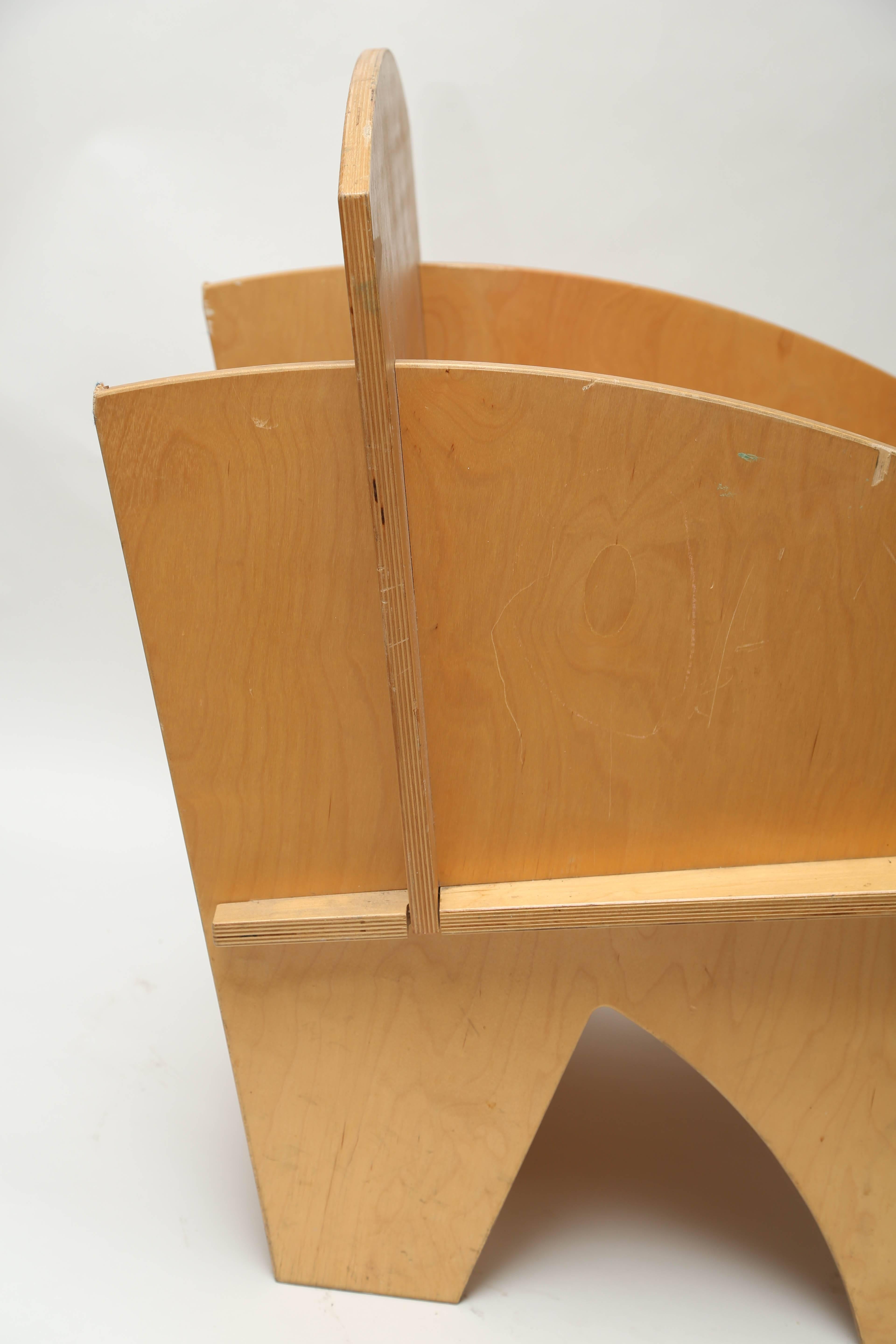 20th Century Art Deco Deconstruction Modern Plywood Chair Manner of Ilonka Karasz For Sale