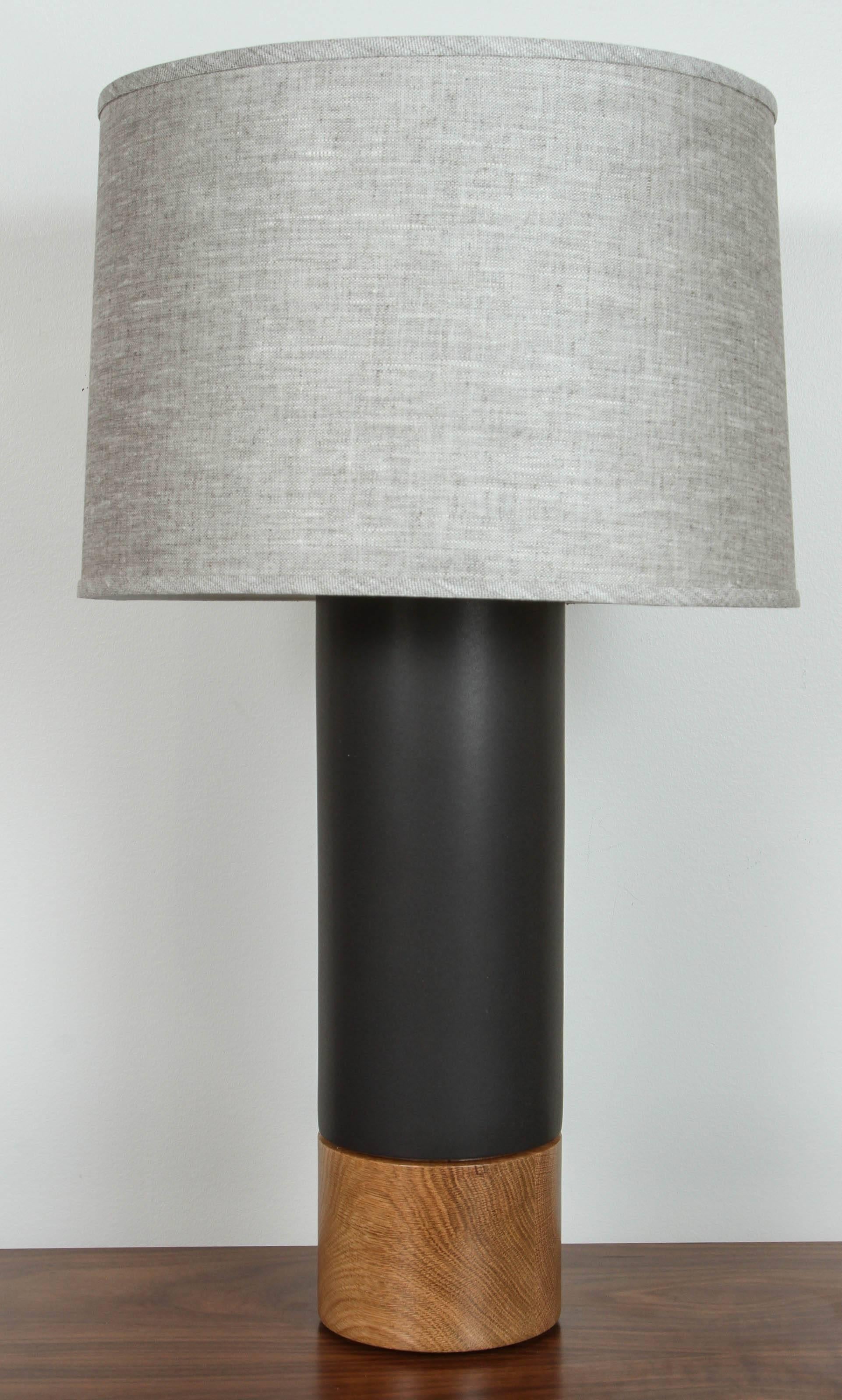 Pair of tall Baxter lamps by Stone and Sawyer.