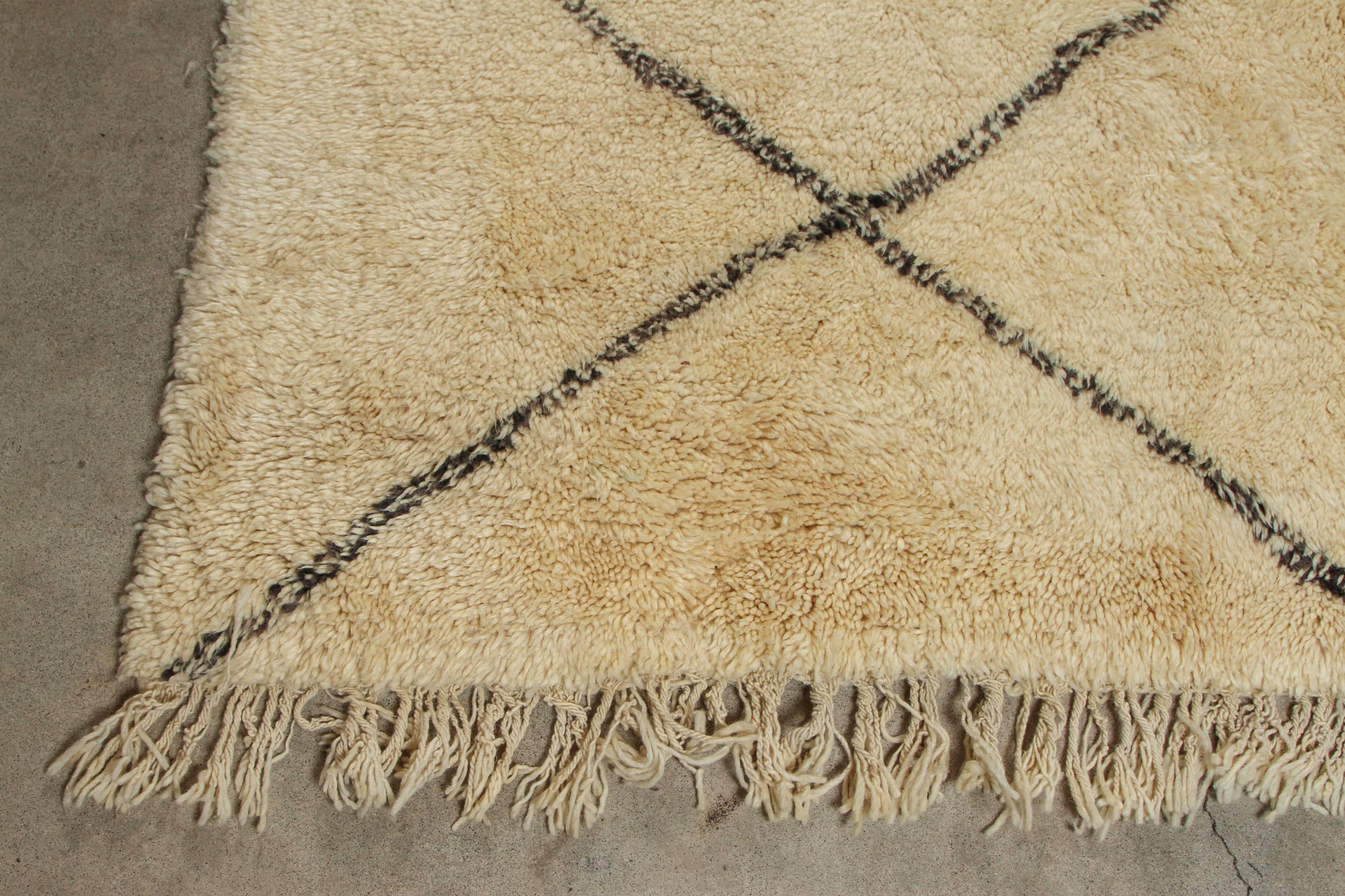 Wool Vintage Beni Ourain Rug
