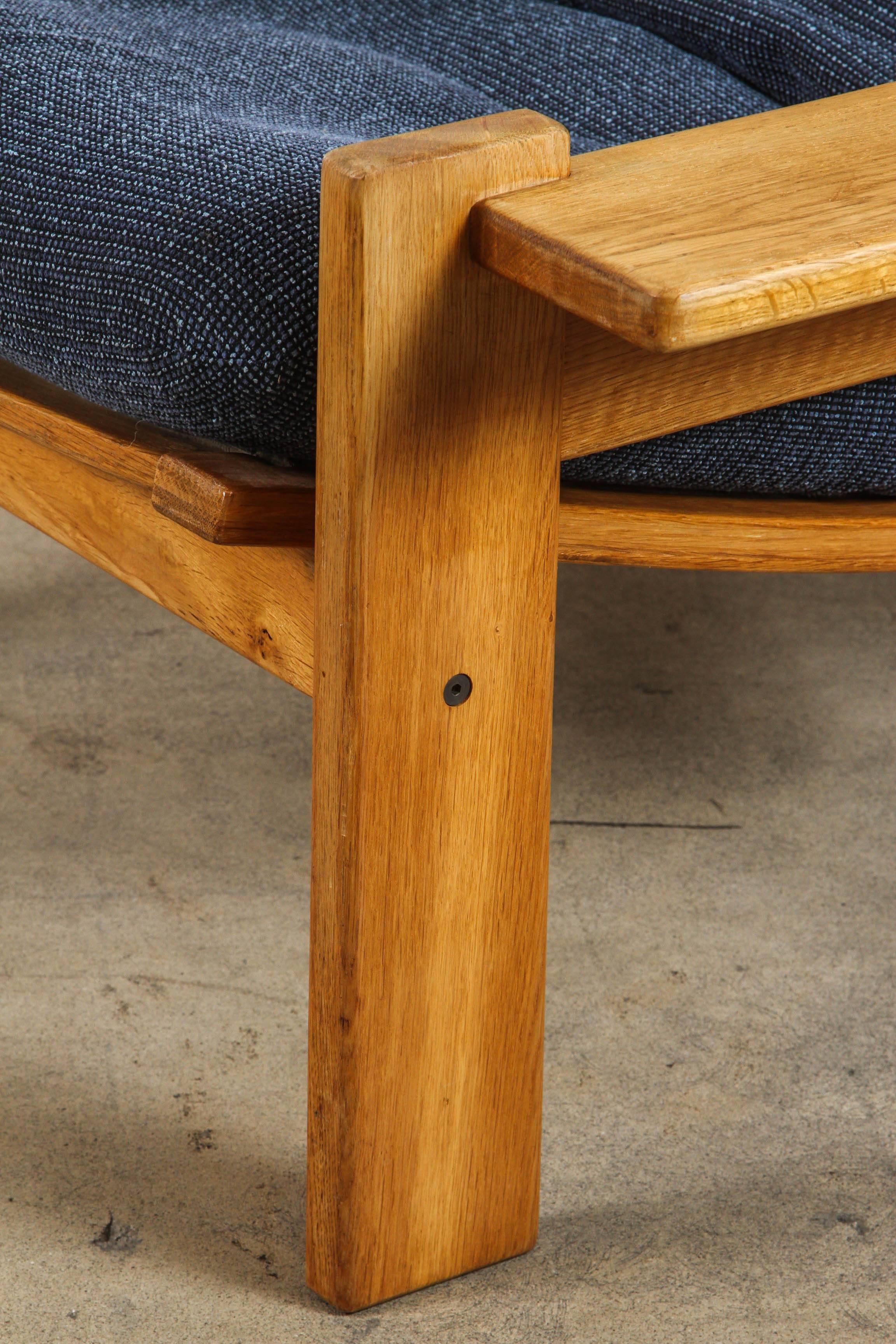Pair of Solid Oak Armchairs by Yngve Ekstrom for Swedese 1
