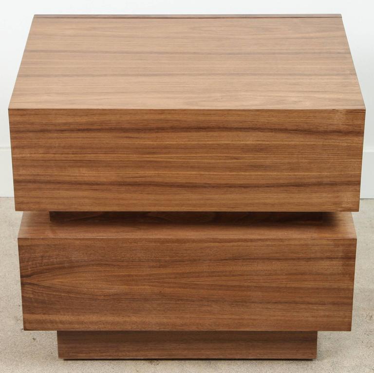 Pair of Small Stacked Box Nightstands by LawsonFenning For Sale at 1stdibs
