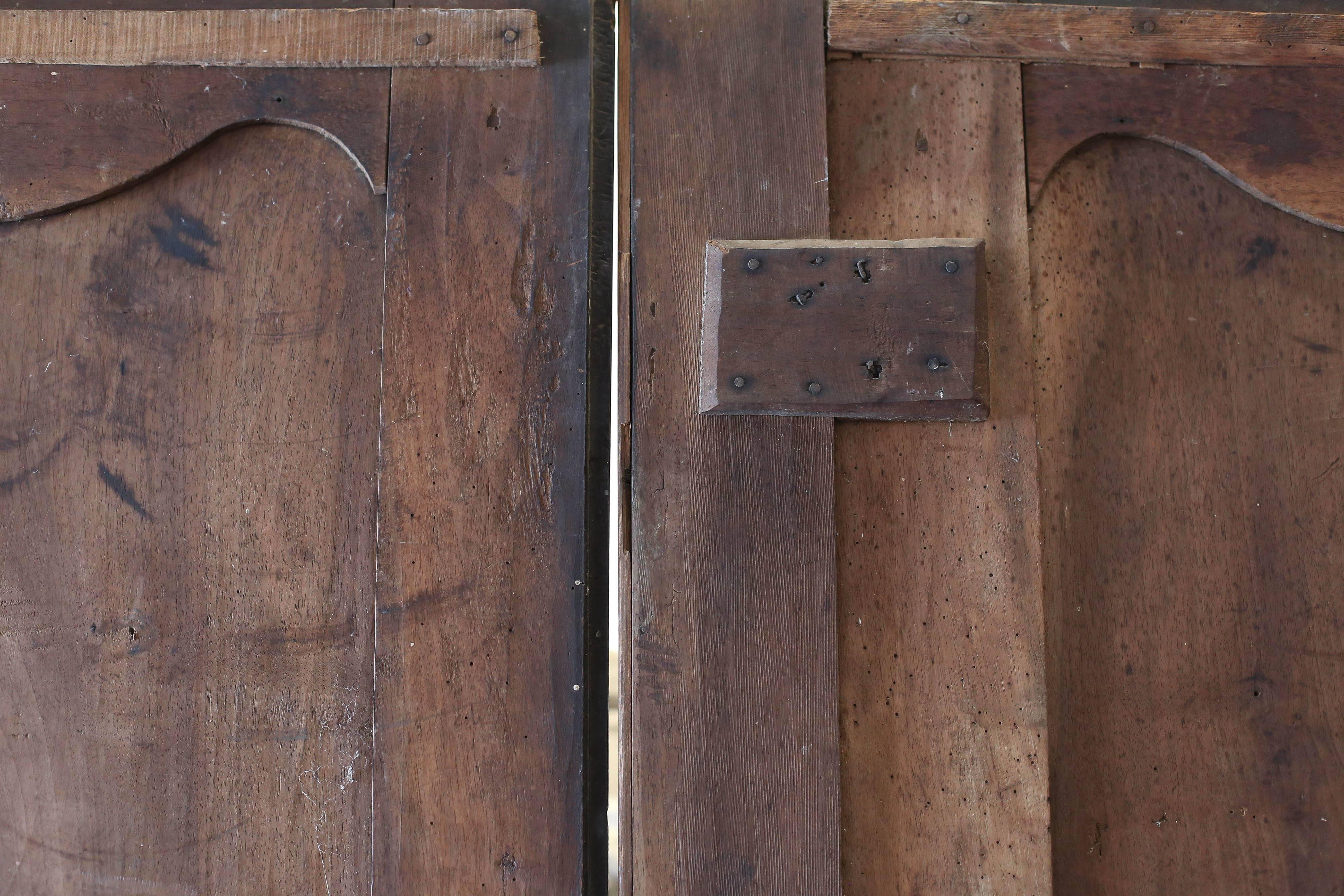 Pair of 18th Century Walnut Armoire Doors 3