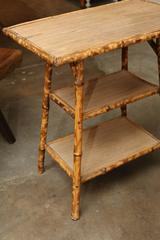 19th Century Scorched Bamboo Sidetable