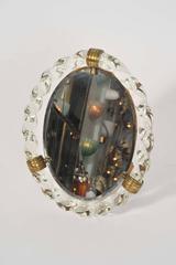 1950s Italian Oval Dressing Table Mirror