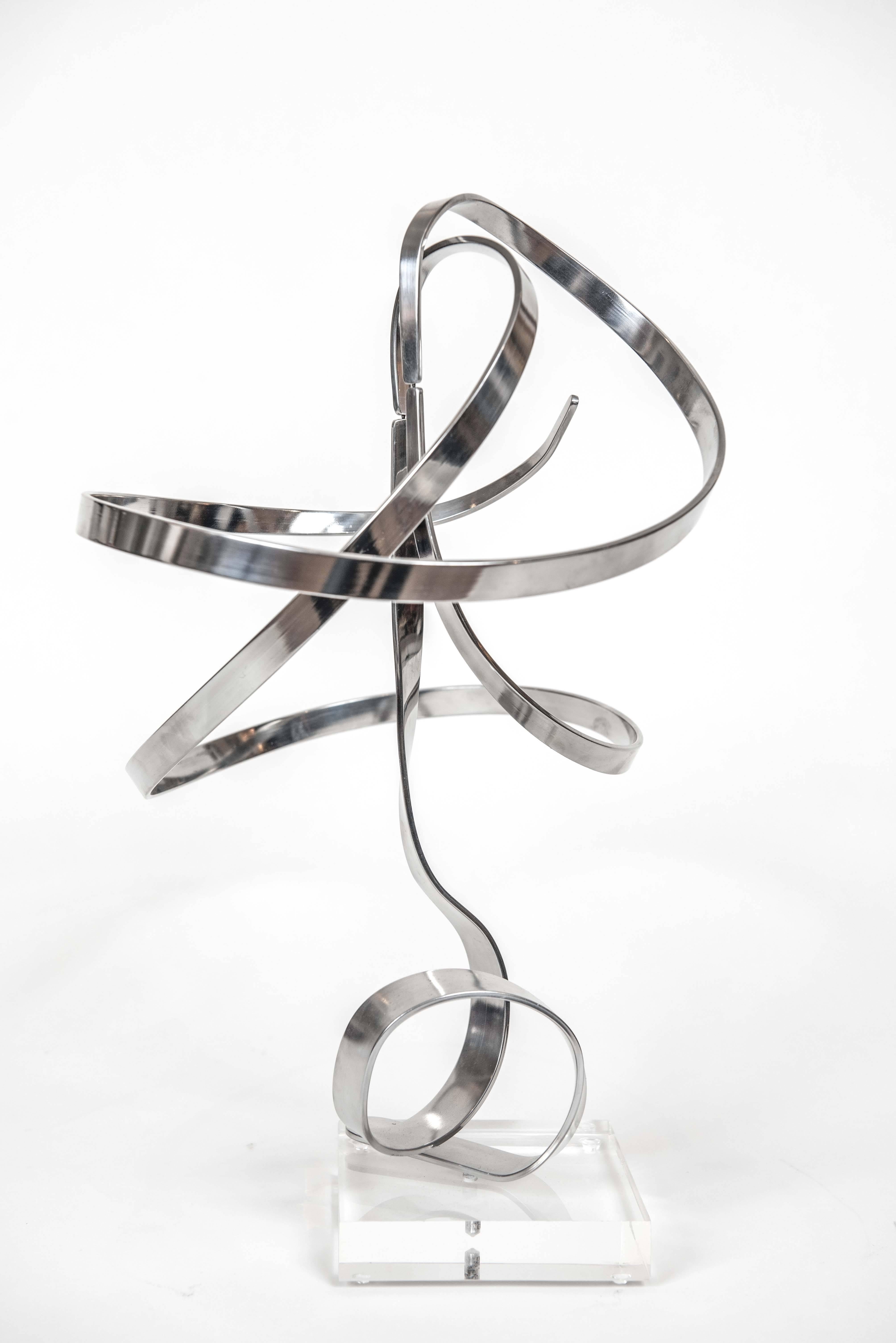 Kinetic Aluminum Sculpture by American Charles Taylor, circa 1975 1