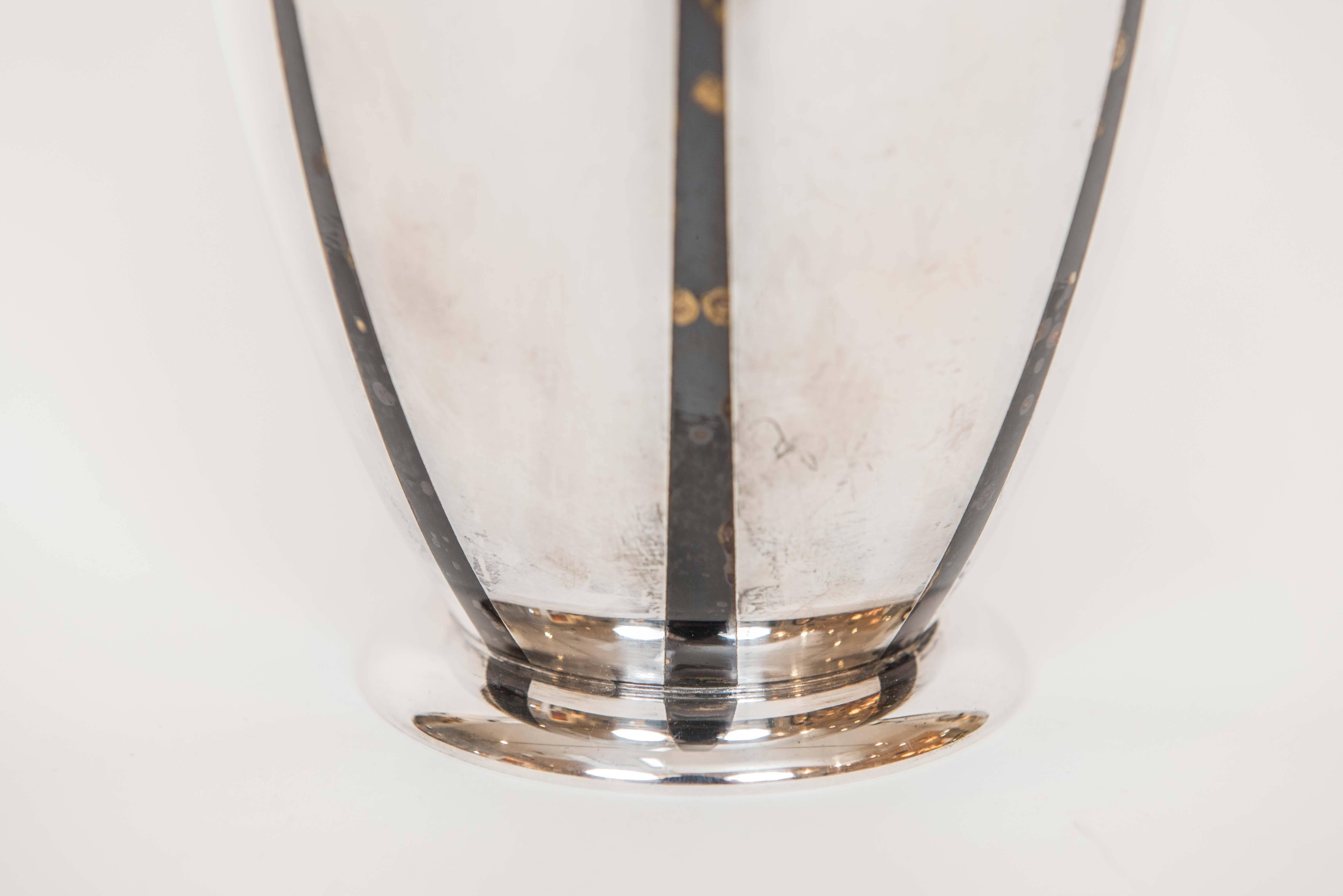 Art Deco Silver plate WMF Ikora Vase, Germany, circa 1930 In Excellent Condition In Toronto, ON