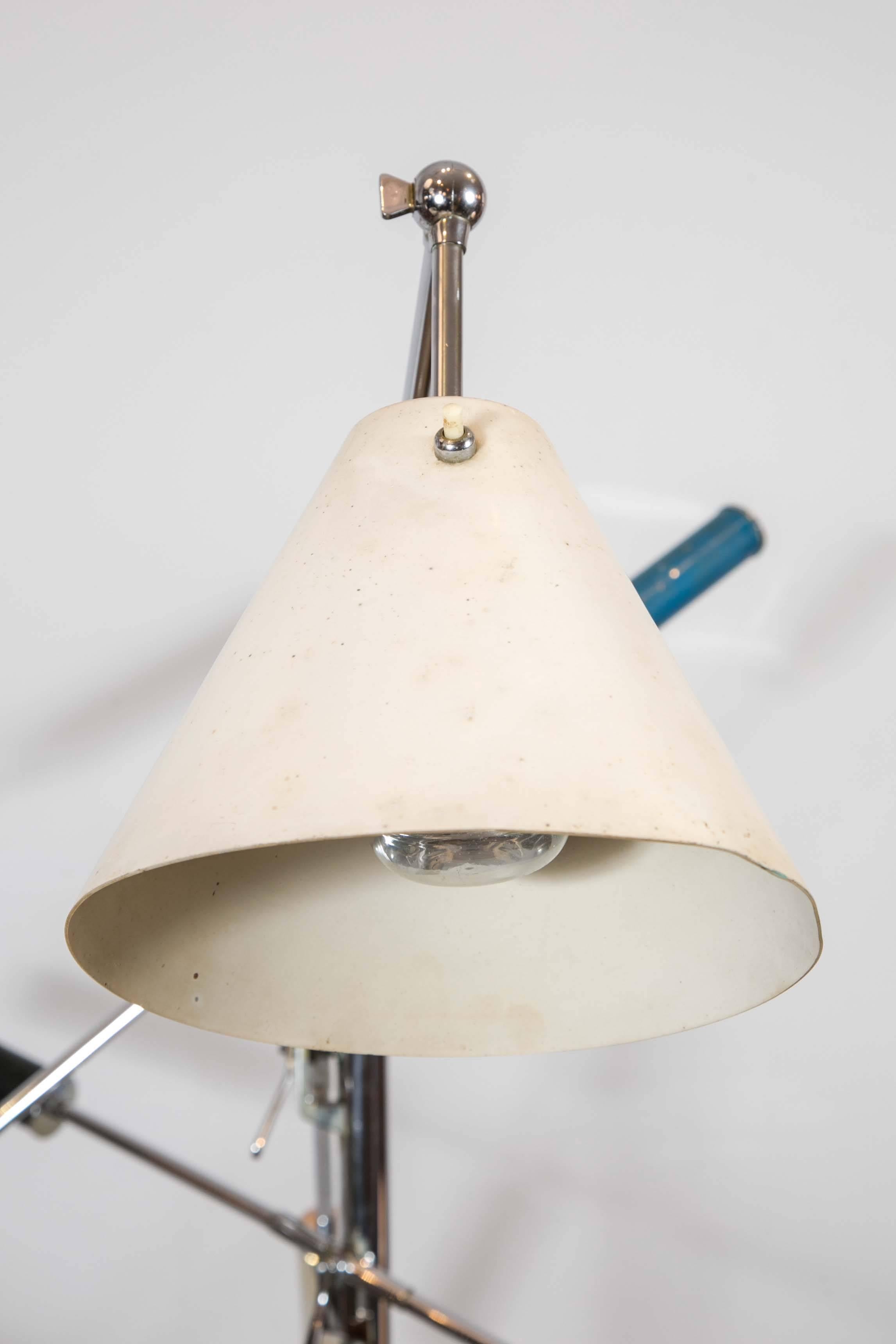 Italian Triennale Floor Lamp by Angelo Lelii for Arredoluce