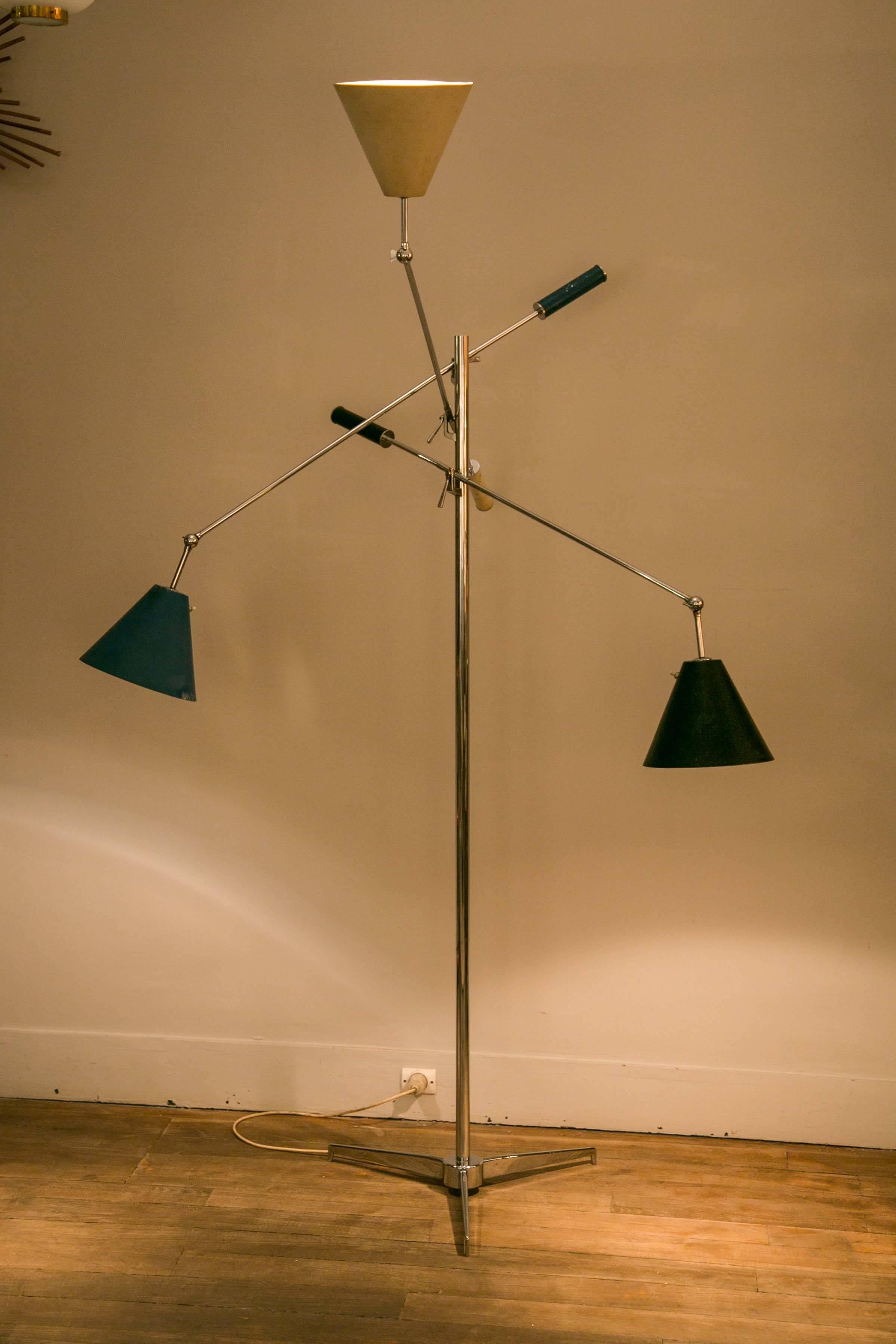 Triennale Floor Lamp by Angelo Lelii for Arredoluce 3