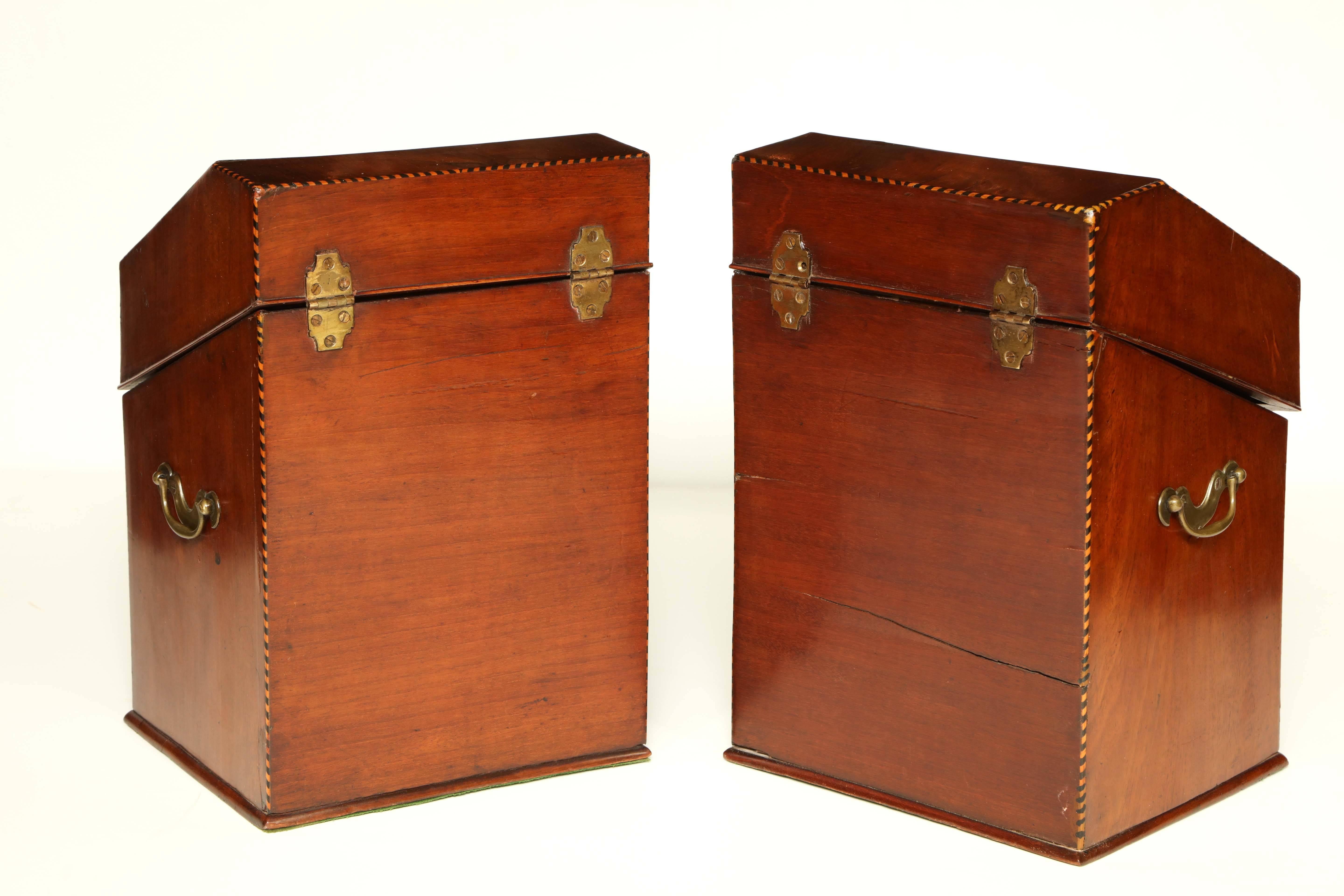 Early 19th Century Pair of Georgian Knife Boxes