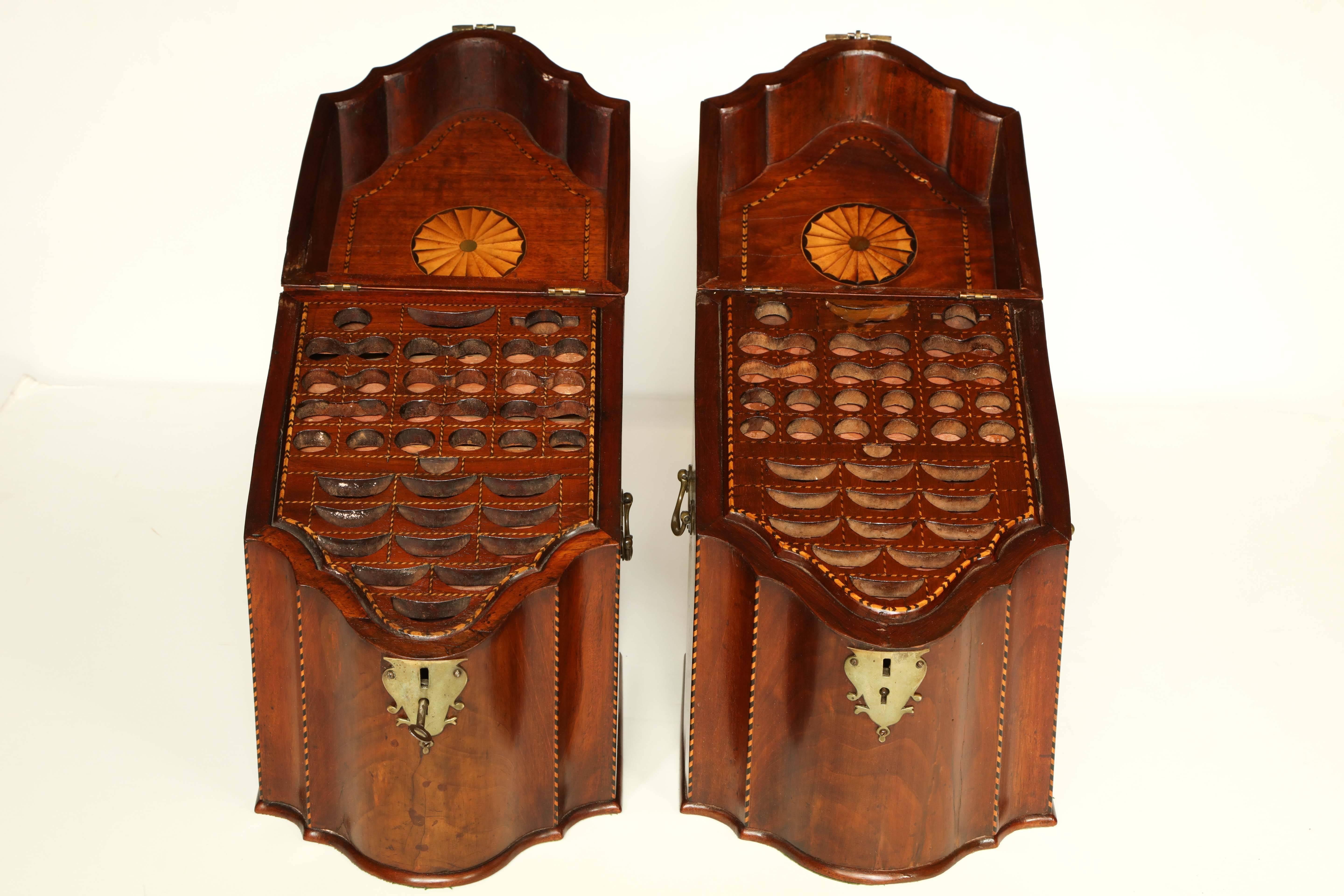 Pair of Georgian Knife Boxes 1