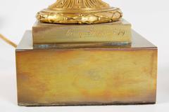 Pair of French Ormolu-Mounted Bleu Turquin Marble Lamps Vases by Henry Dasson