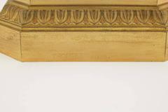 Centre de table Empire en bronze doré et cristal taillé avec dauphin Thomire A. Paris