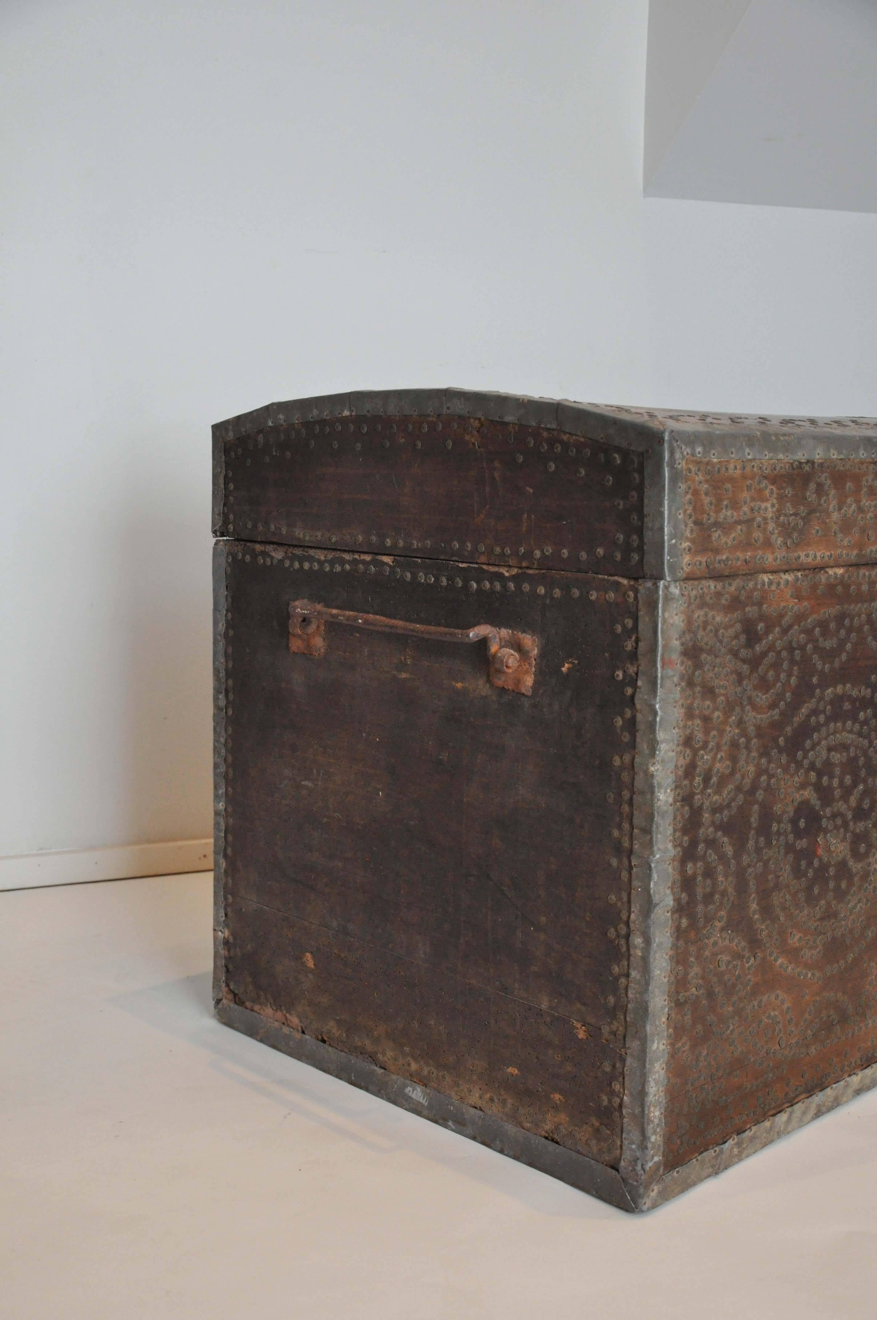 18th Century Late 19th Century Studded Trunk from France