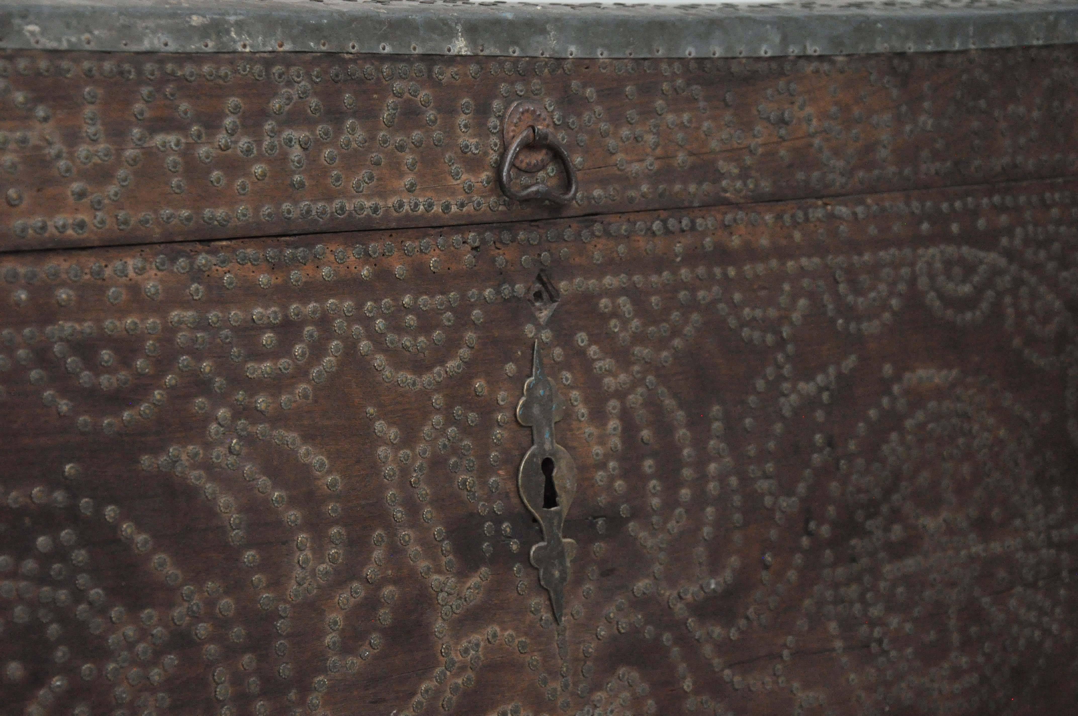 Late 19th Century Studded Trunk from France 1
