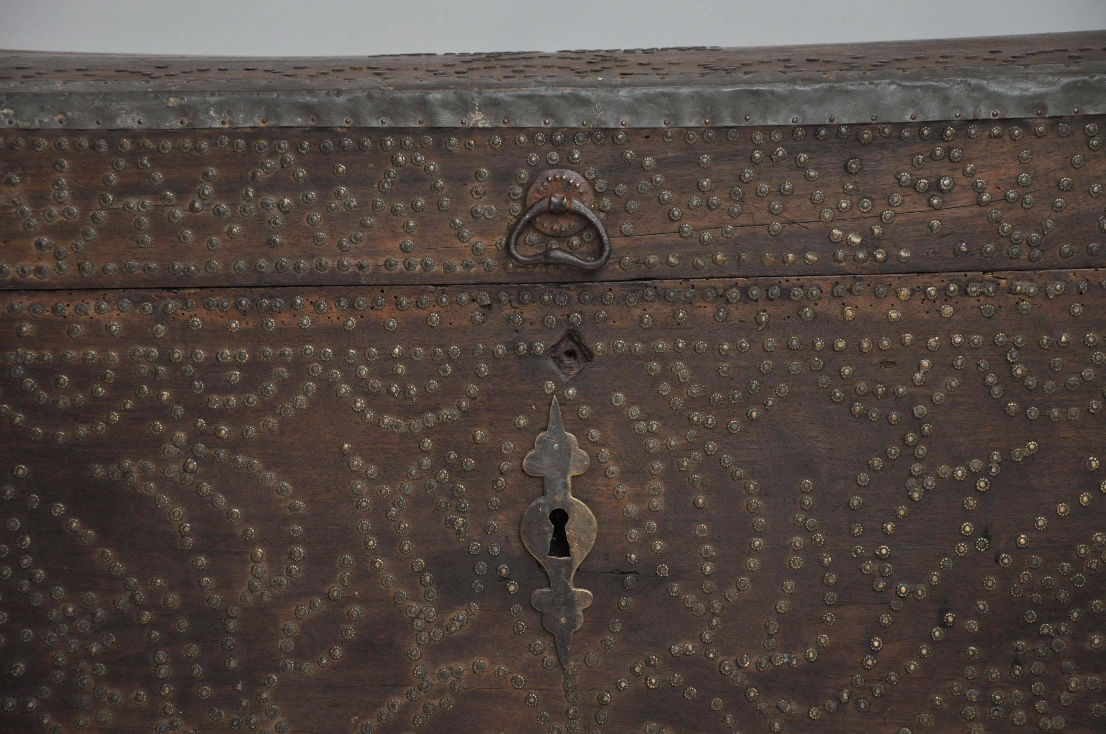 Late 19th Century Studded Trunk from France 3