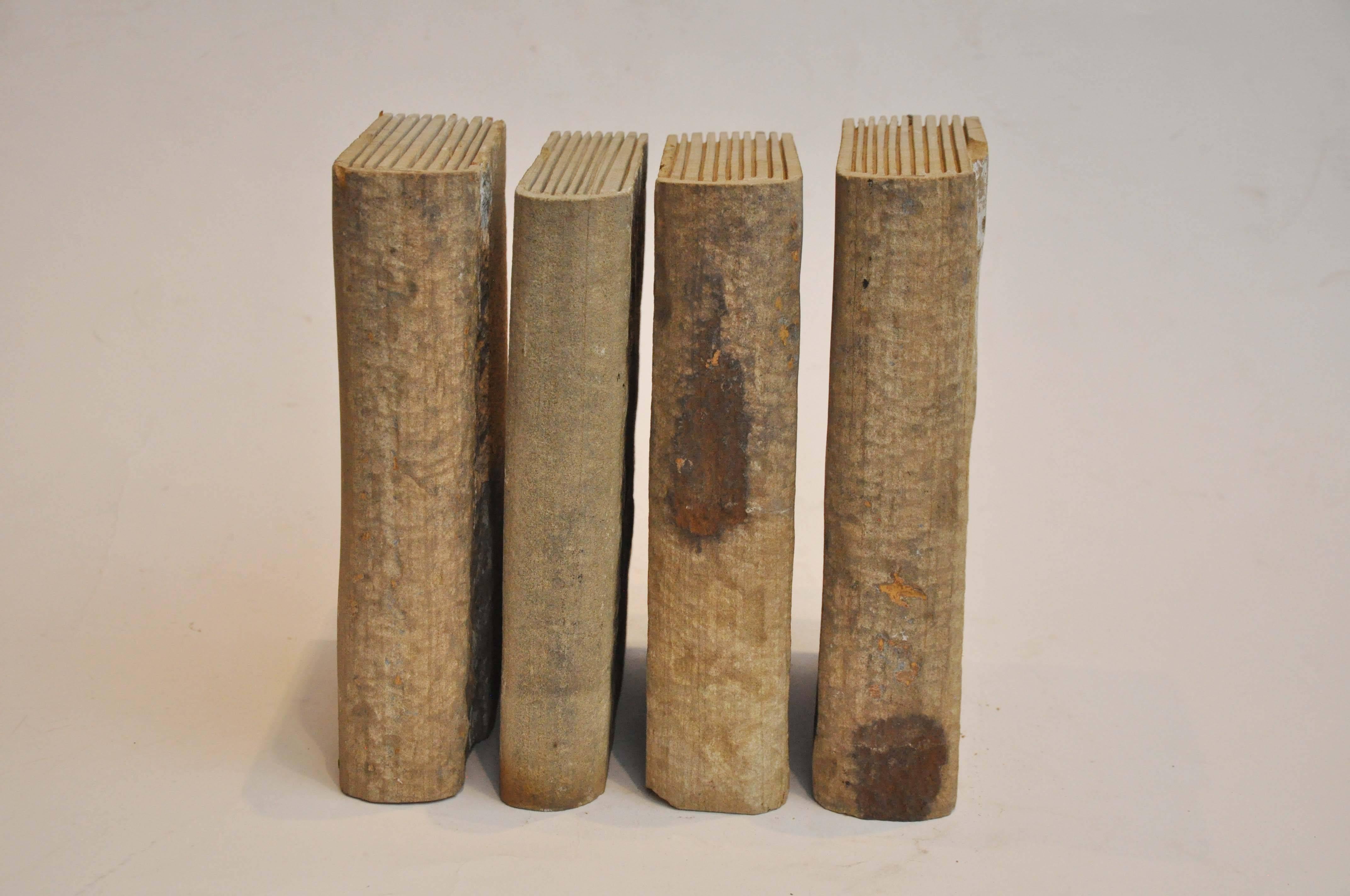 French Early 20th Century Collection of Four Concrete Books