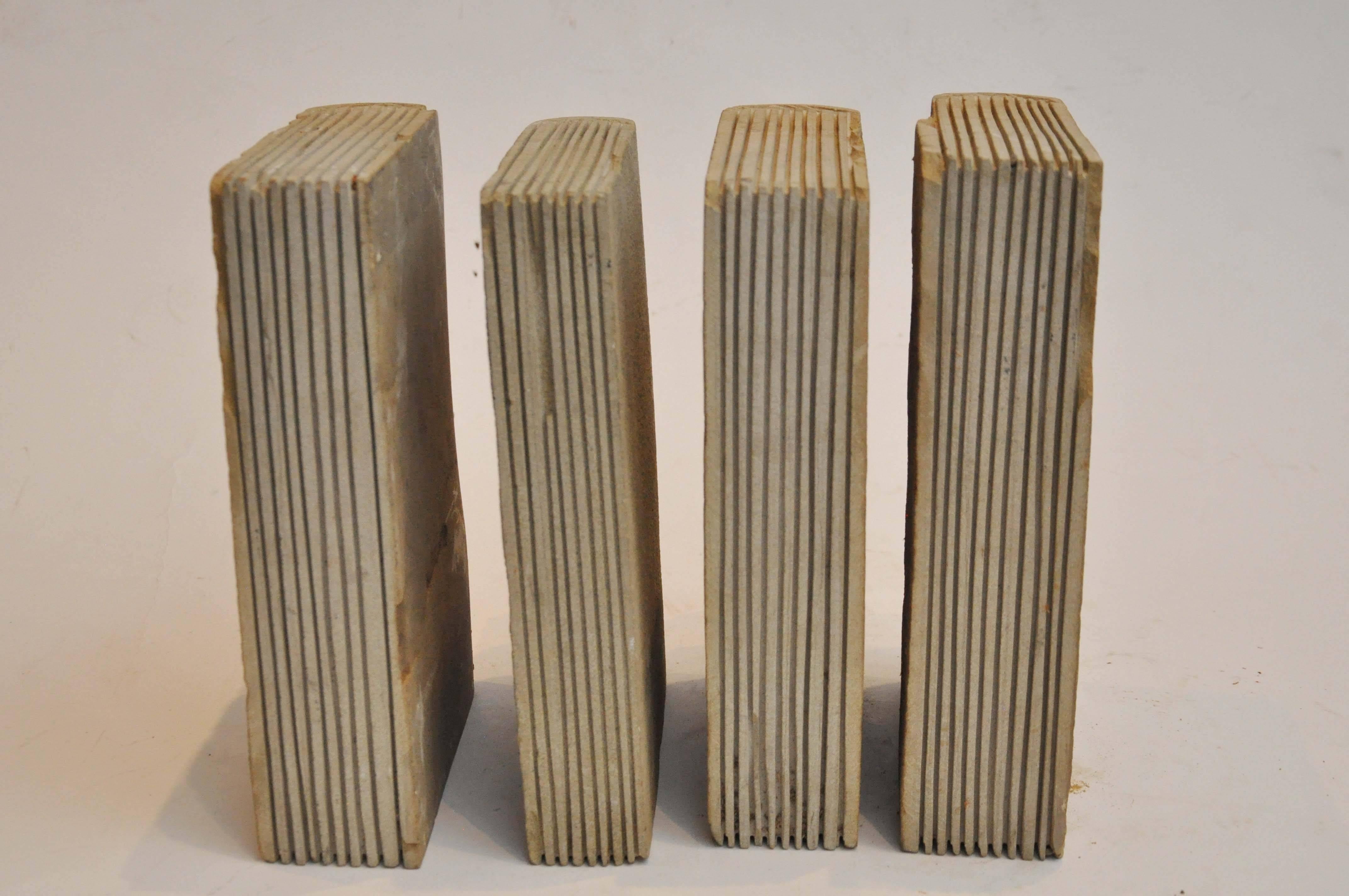 Early 20th Century Collection of Four Concrete Books In Good Condition In Chicago, IL