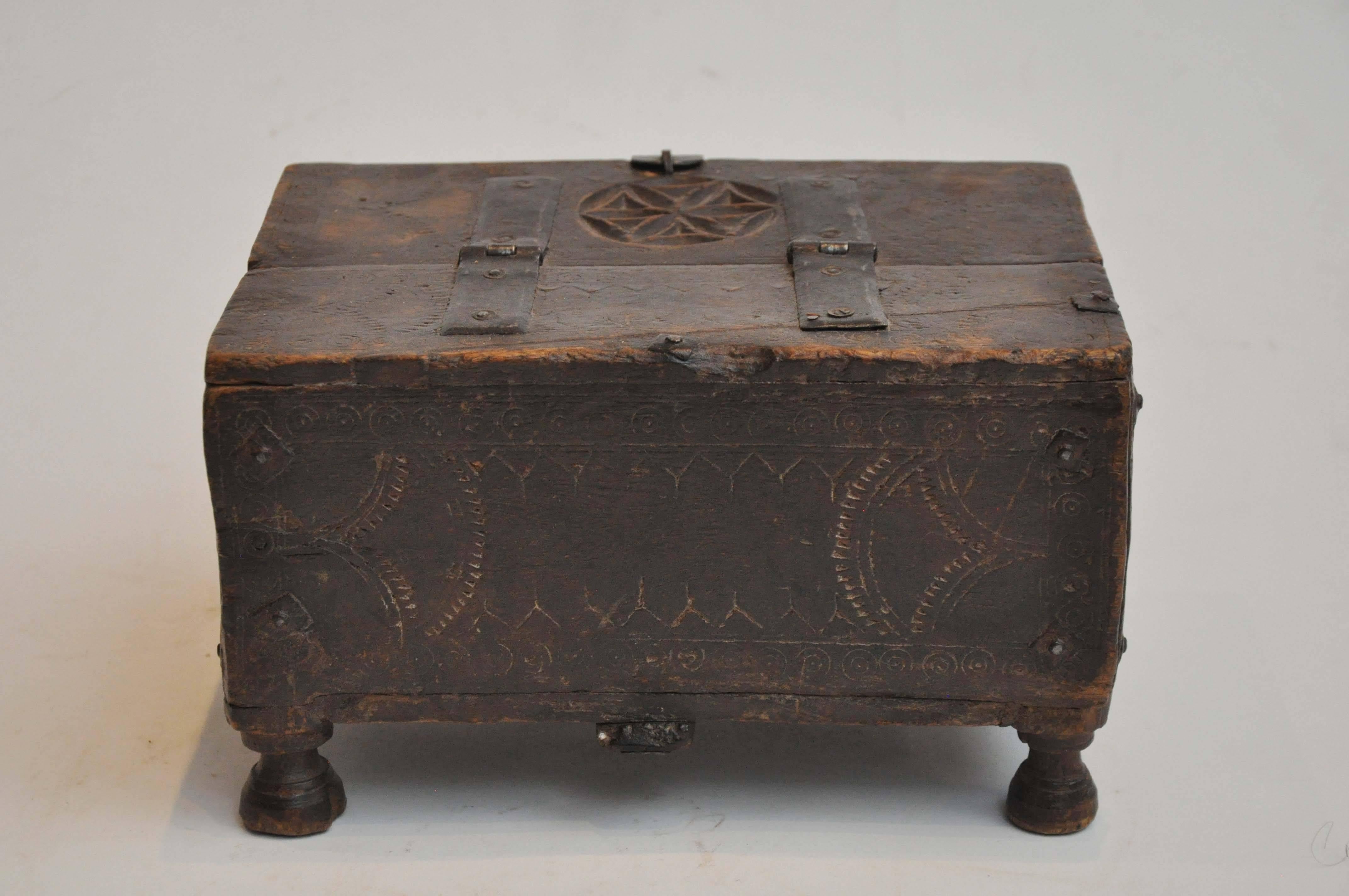 Late 19th Century Moroccan Footed Box 1