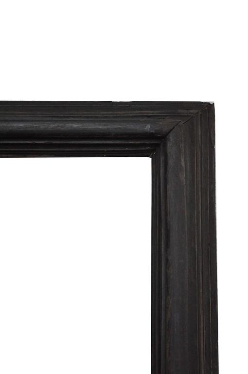 17th Century Oversized Distressed Black Lacquer Frame from France at  1stDibs | black lacquer picture frames, distressed black frame, black  laquer frame