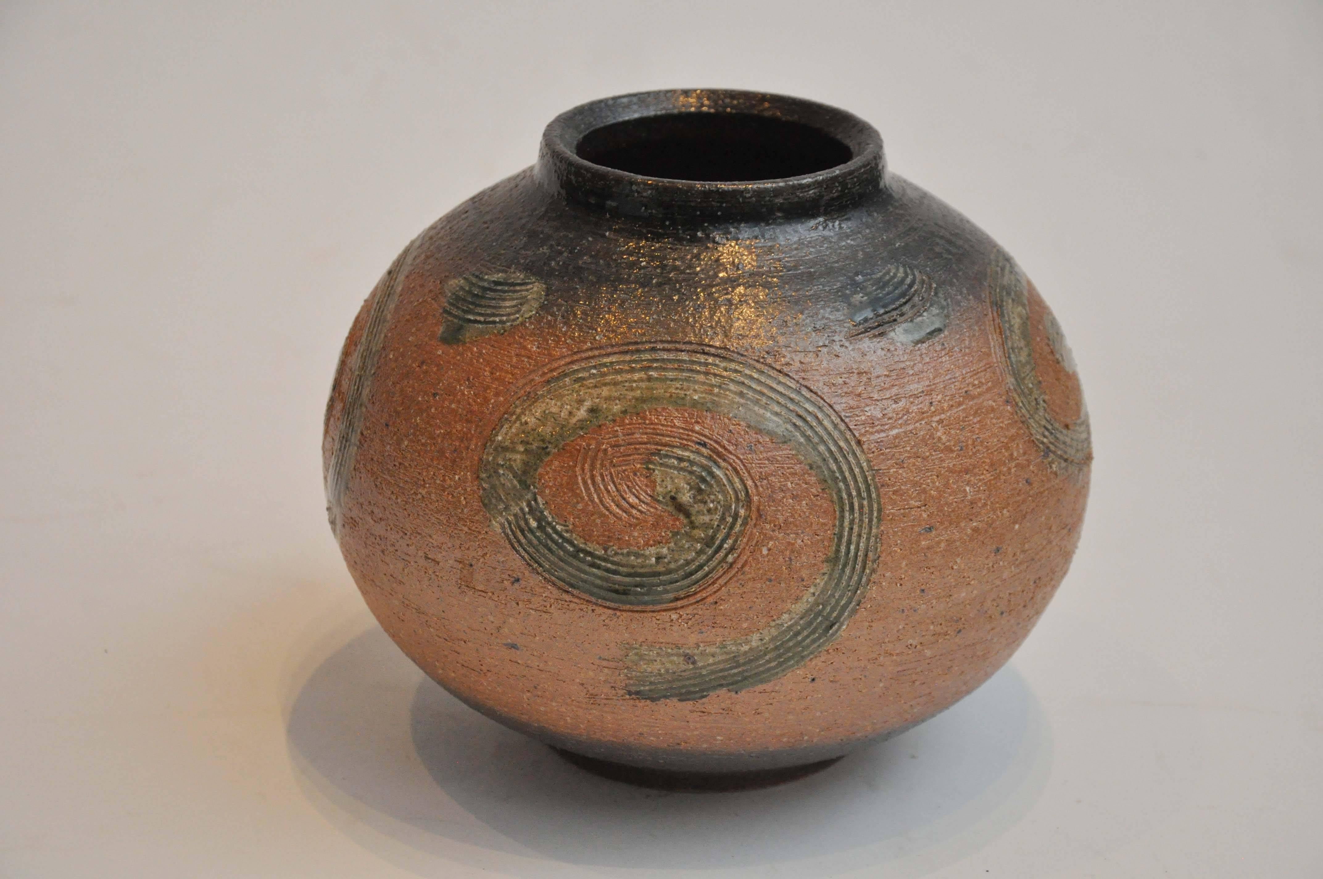 Asian Late 20th Century Shihraki Pot from Japan