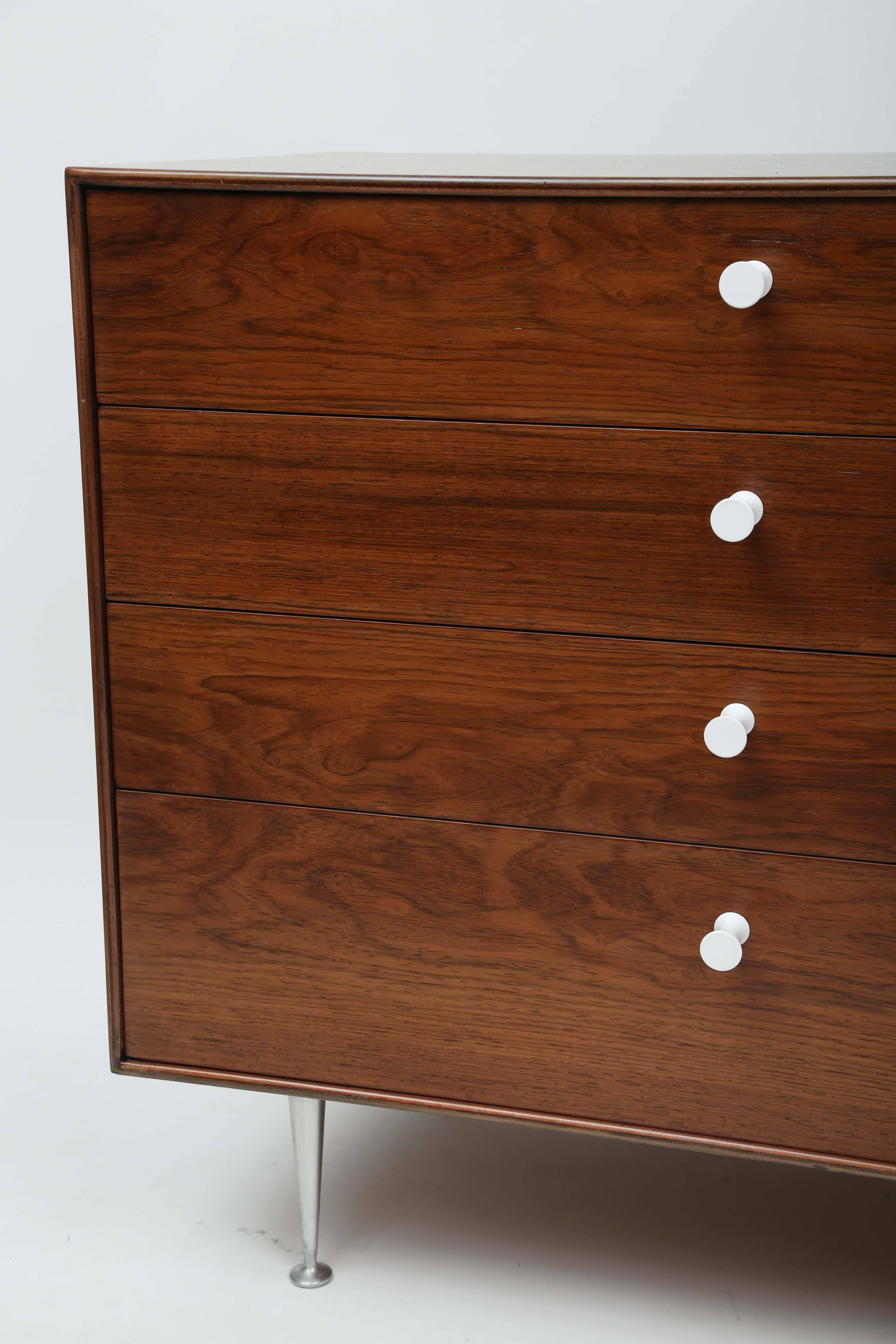 George Nelson Rosewood Thin Edge Dressers In Good Condition For Sale In West Palm Beach, FL