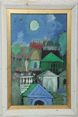 Henry Faulkner Diptych Oil Paintings
