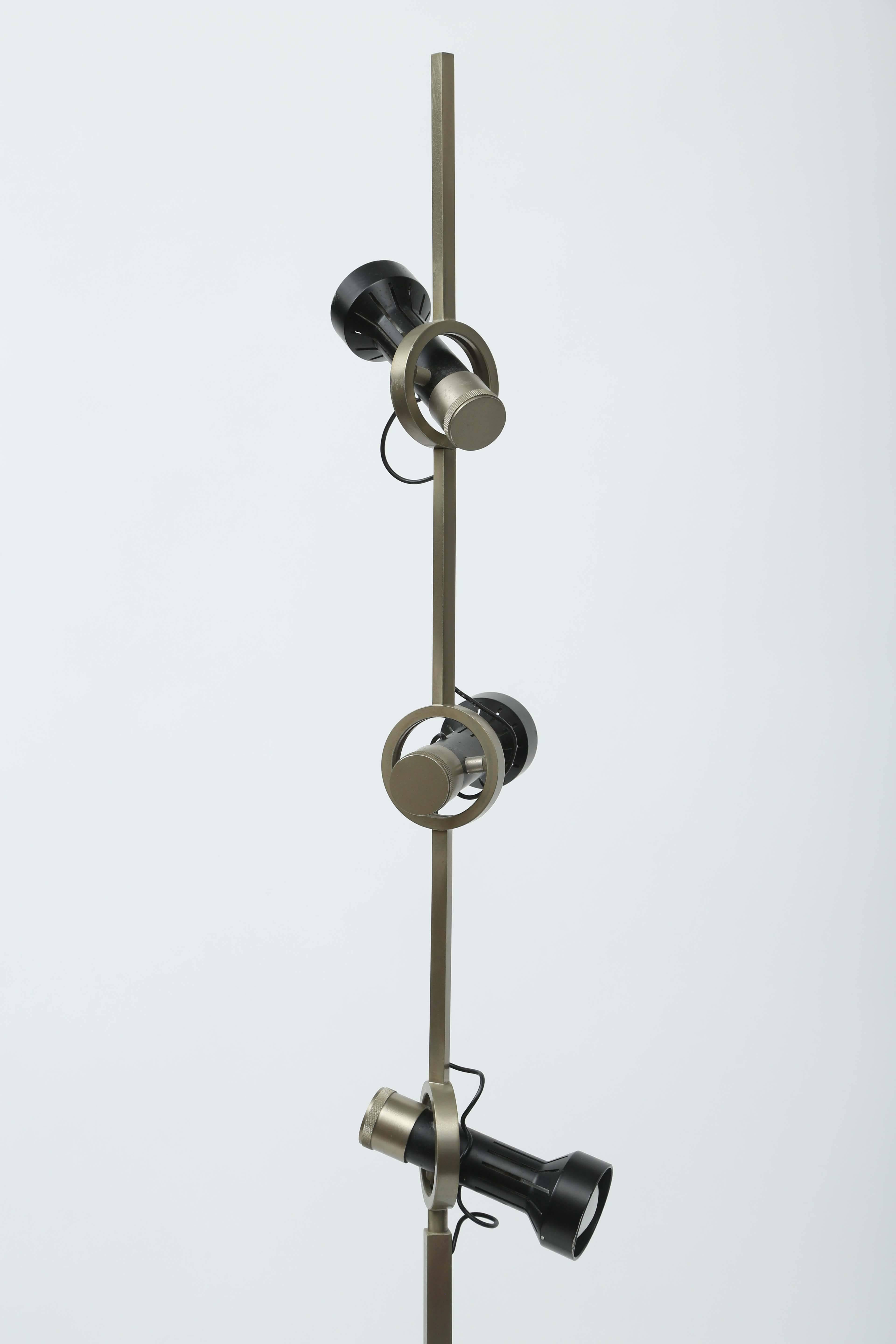 Angelo Lelli Trittico Floor Lamp In Good Condition For Sale In West Palm Beach, FL