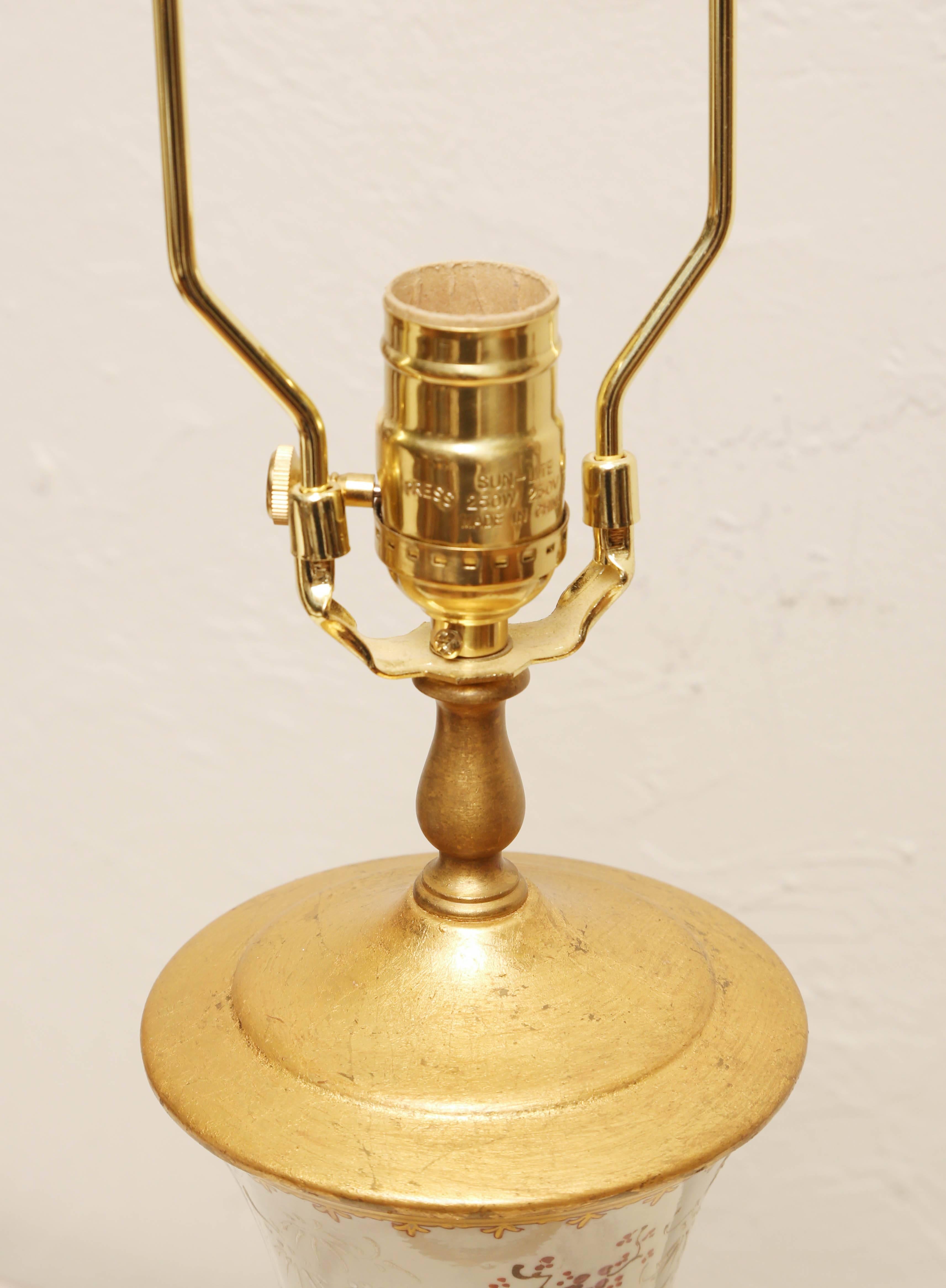 Pair of Antique Samson Amorial Lamps 2