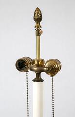 Pair of French Louis XVI Cobalt Blue Porcelain and Ormolu Candelabra Lamps