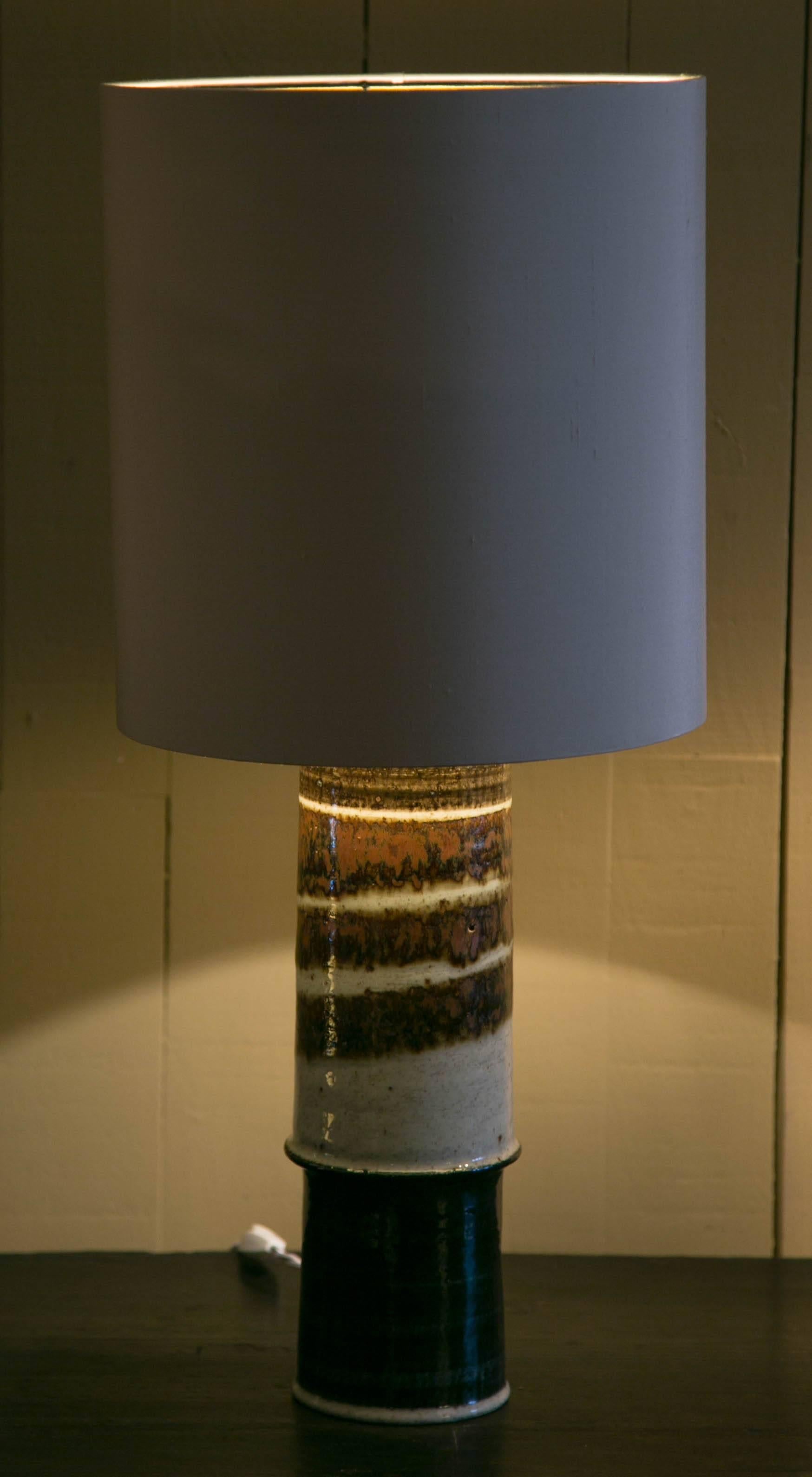 Table Lamp in Stoneware by Inger Persson for Rorstrand, circa 1960 In Excellent Condition For Sale In Paris, FR