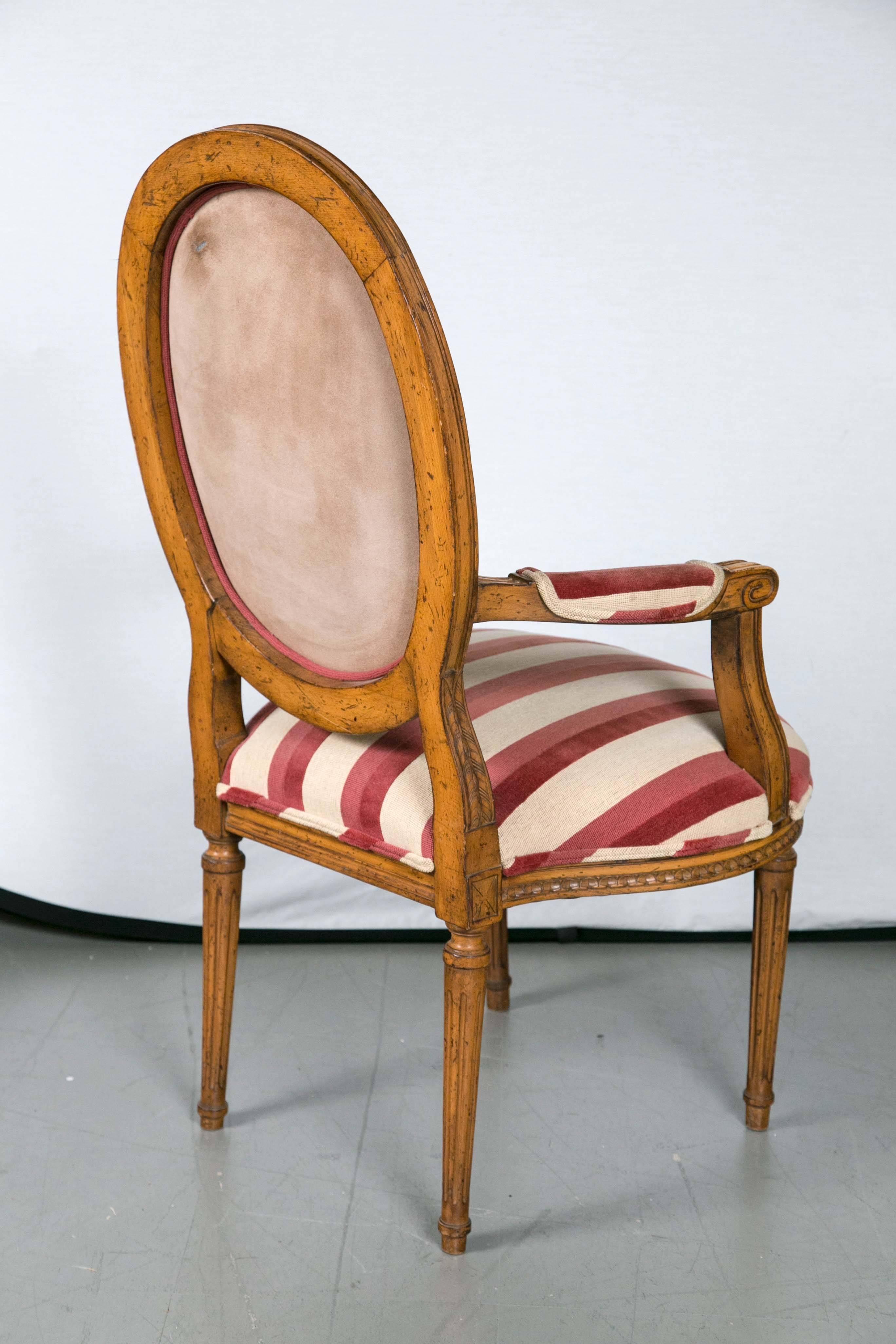 Pair of Carved French Armchairs For Sale 2