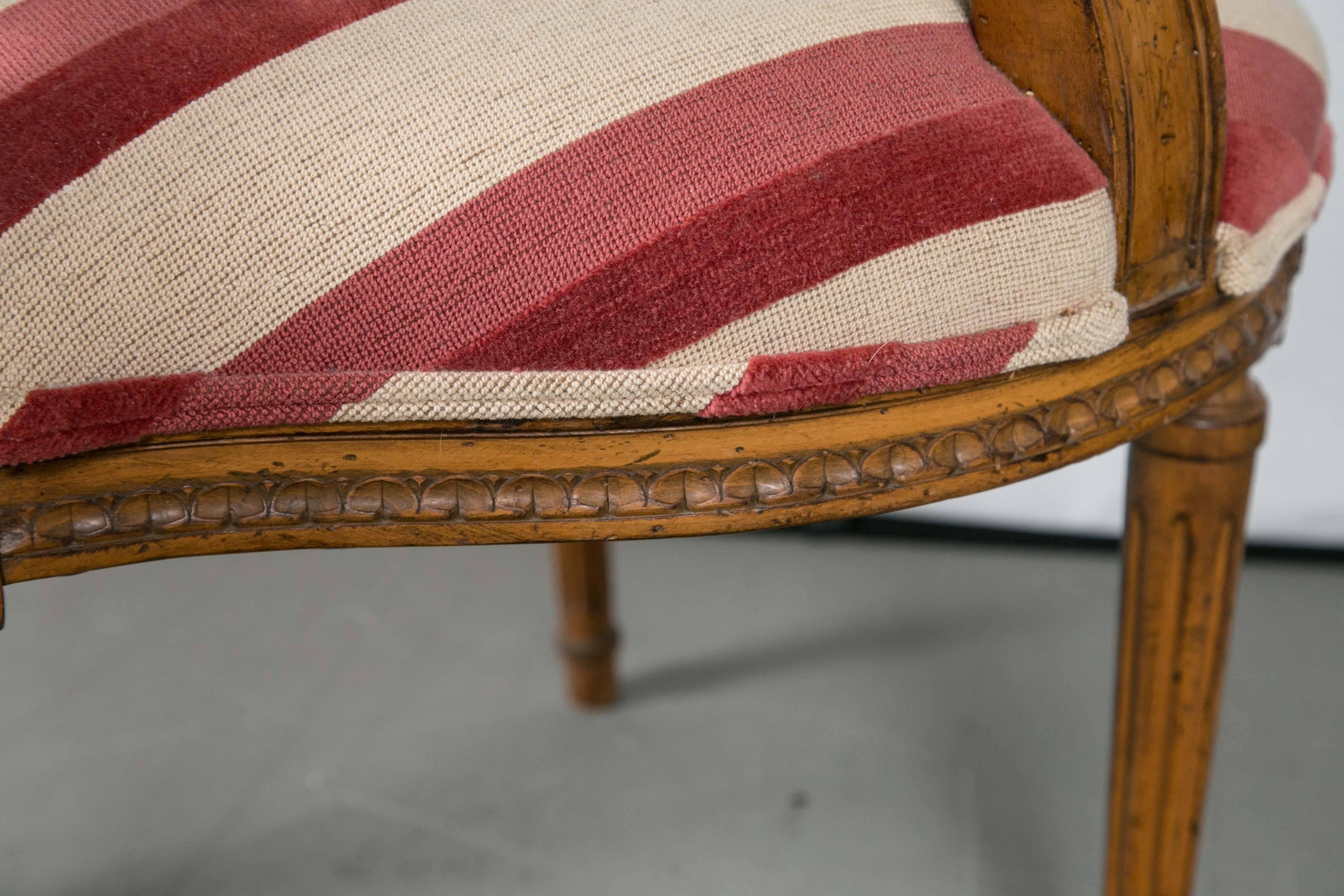 Pair of Carved French Armchairs For Sale 4