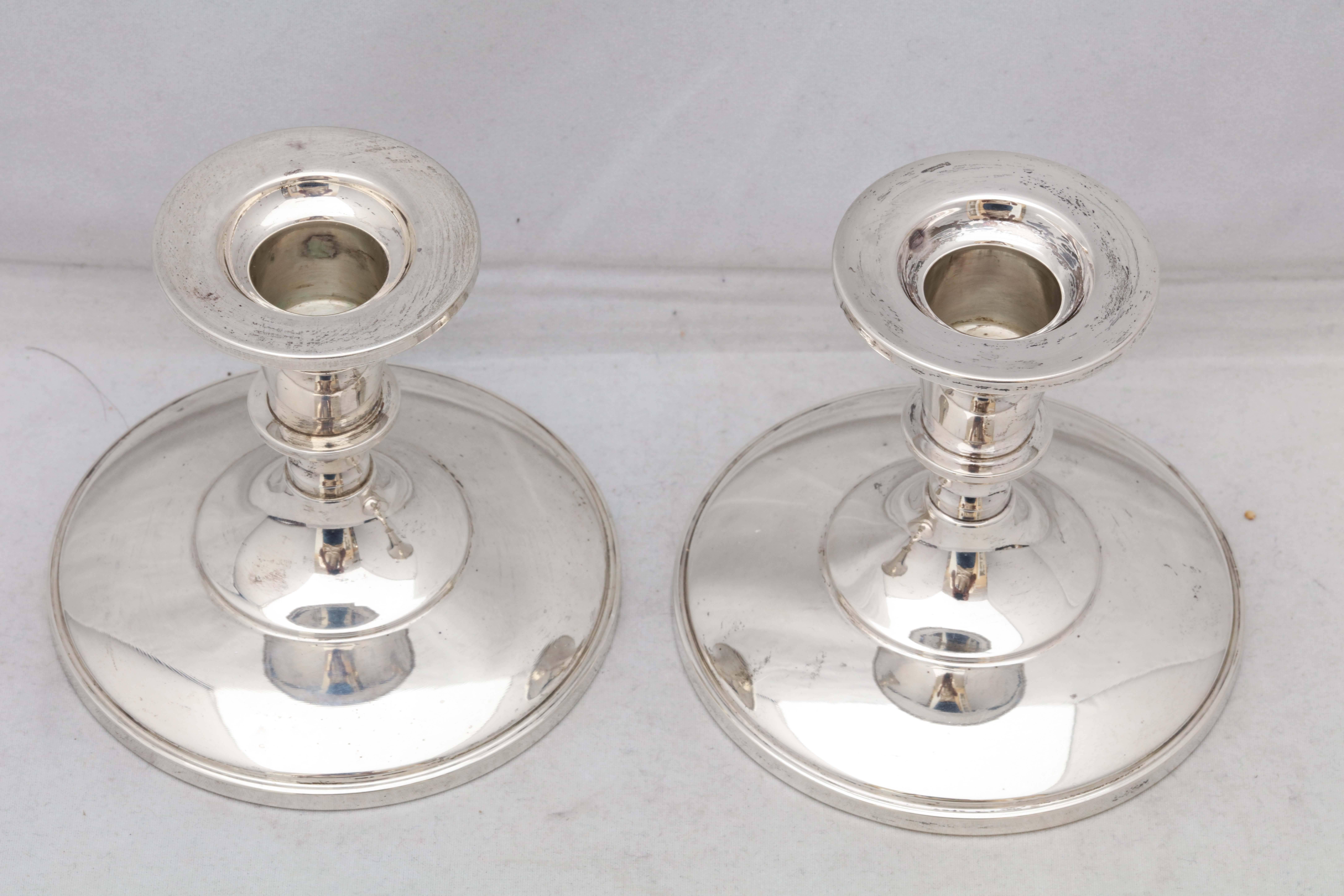 Pair of Sterling Silver Empire Style Candlesticks 2