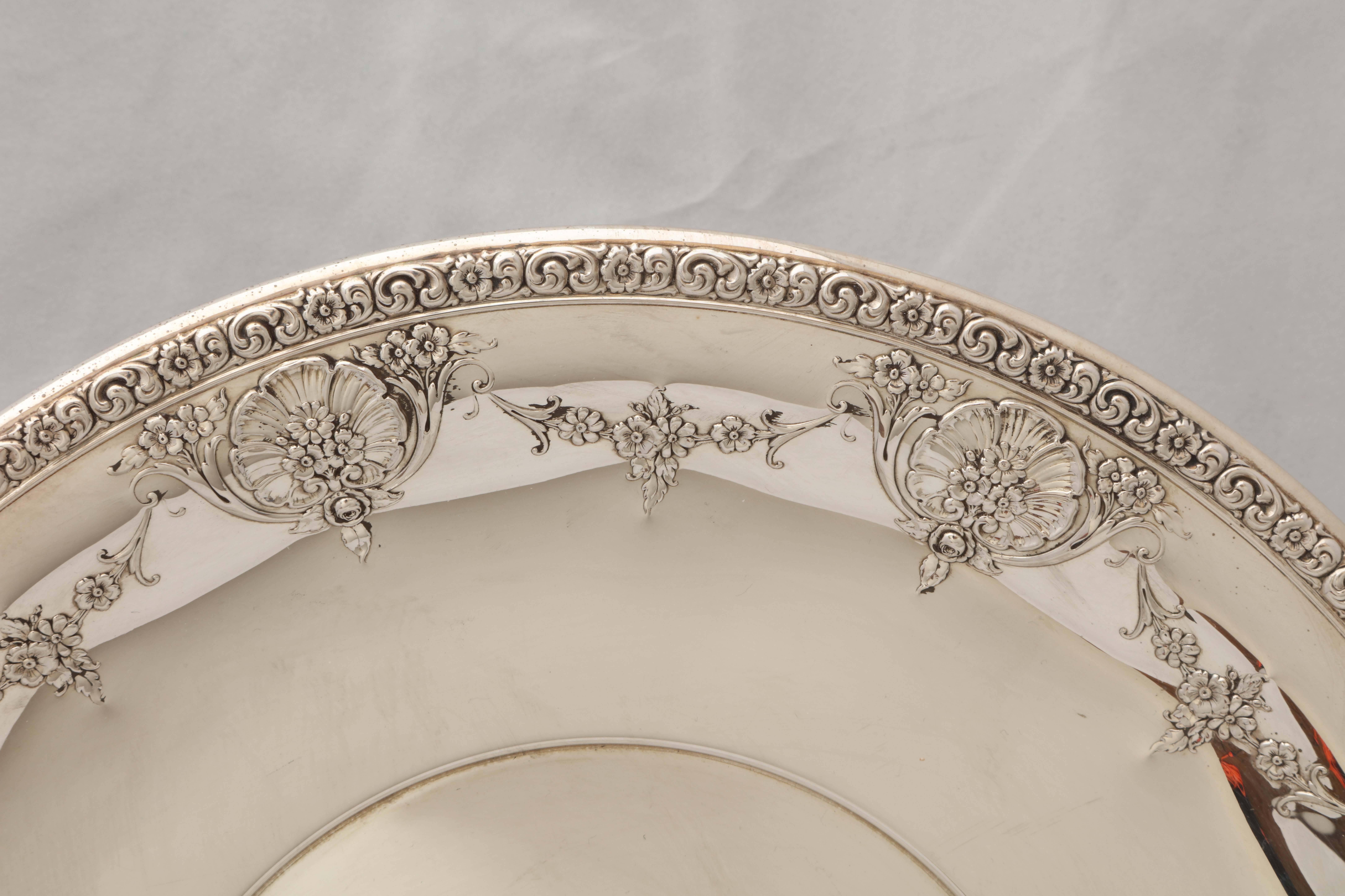 American Sterling Silver Victorian-Style Serving Platter