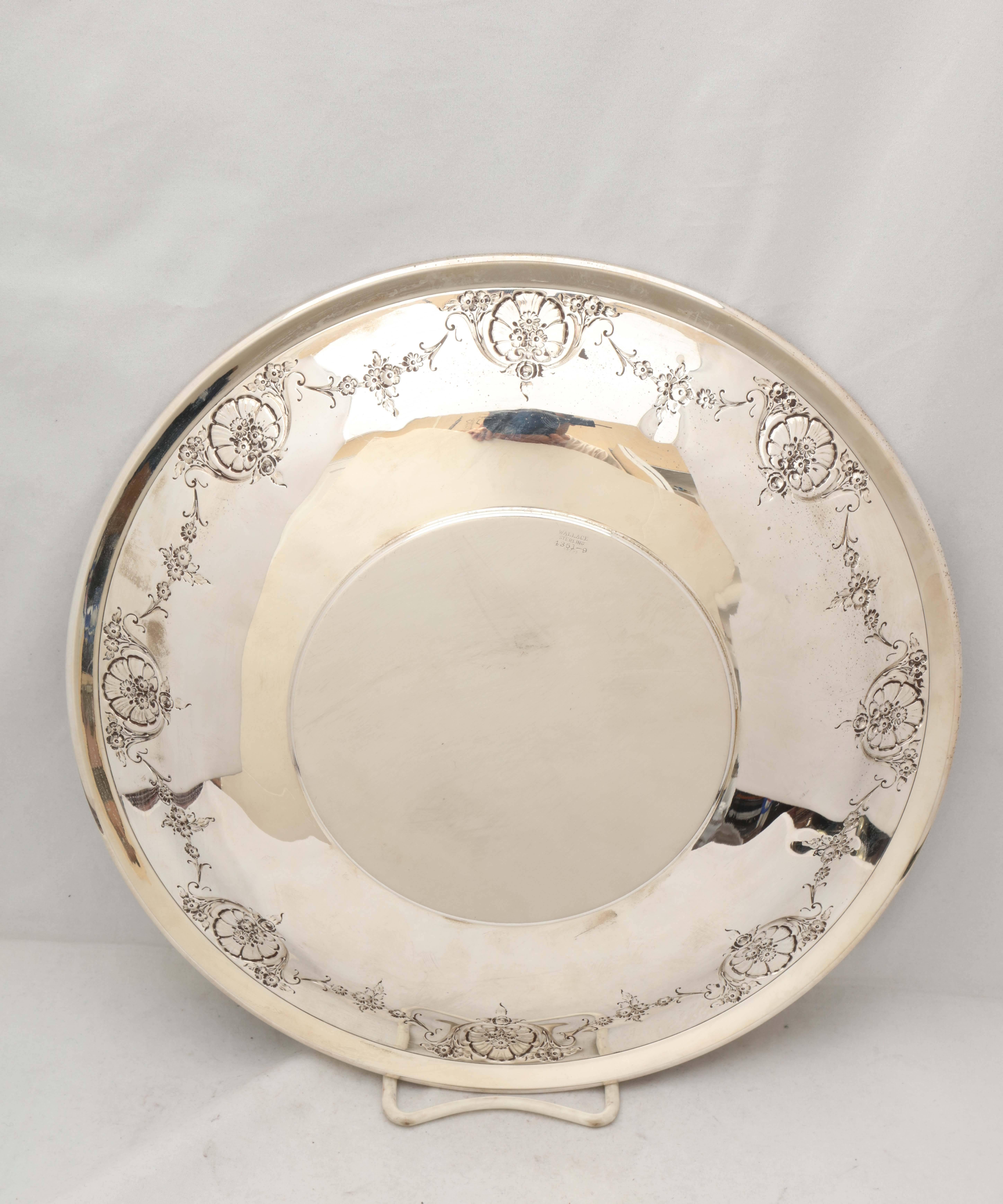 Mid-20th Century Sterling Silver Victorian-Style Serving Platter