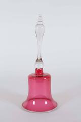 1880 English Cranberry Decorative Glass Bell