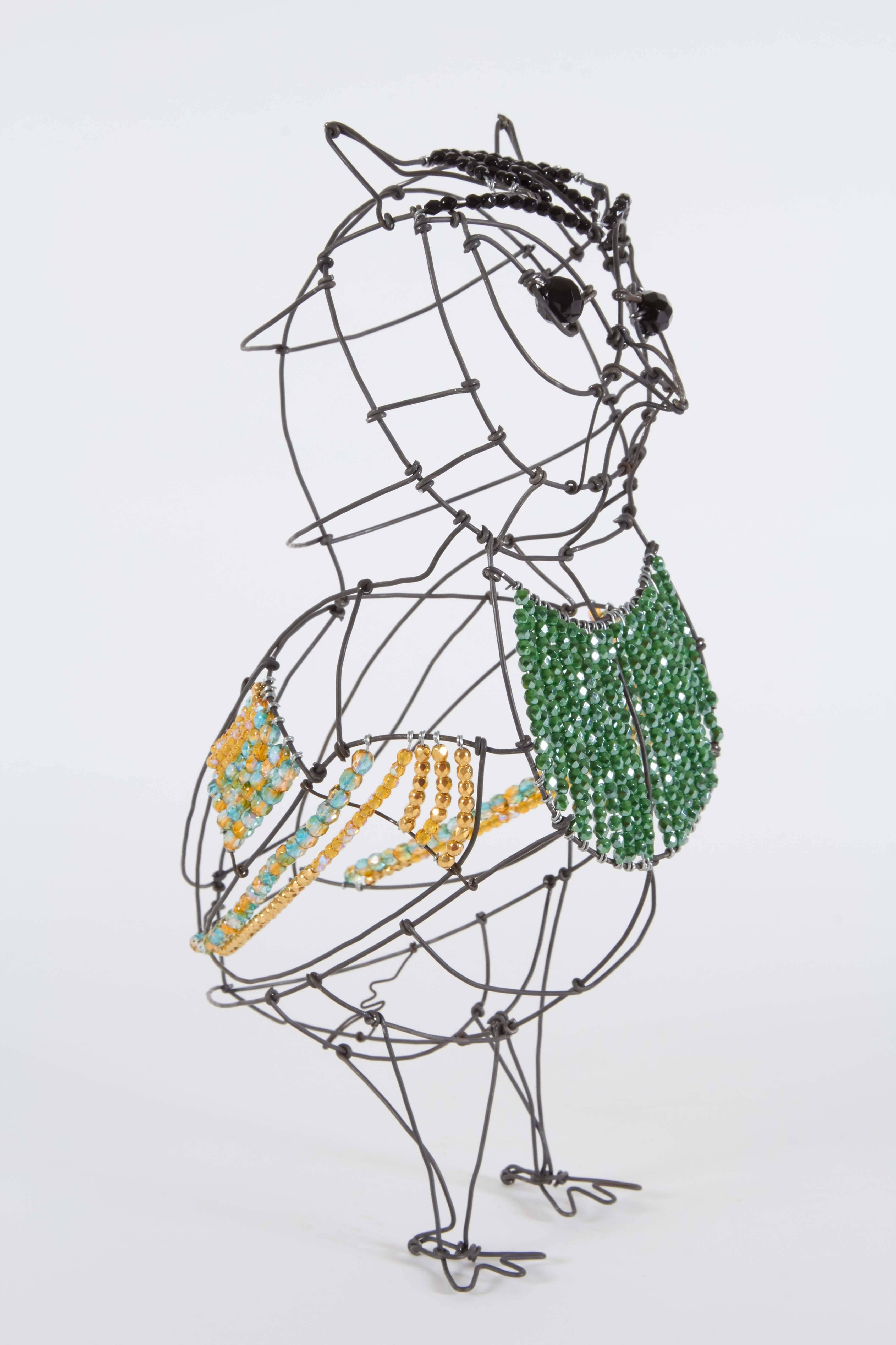 Marie Christophe Owl Wire Sculpture In Excellent Condition In New York, NY