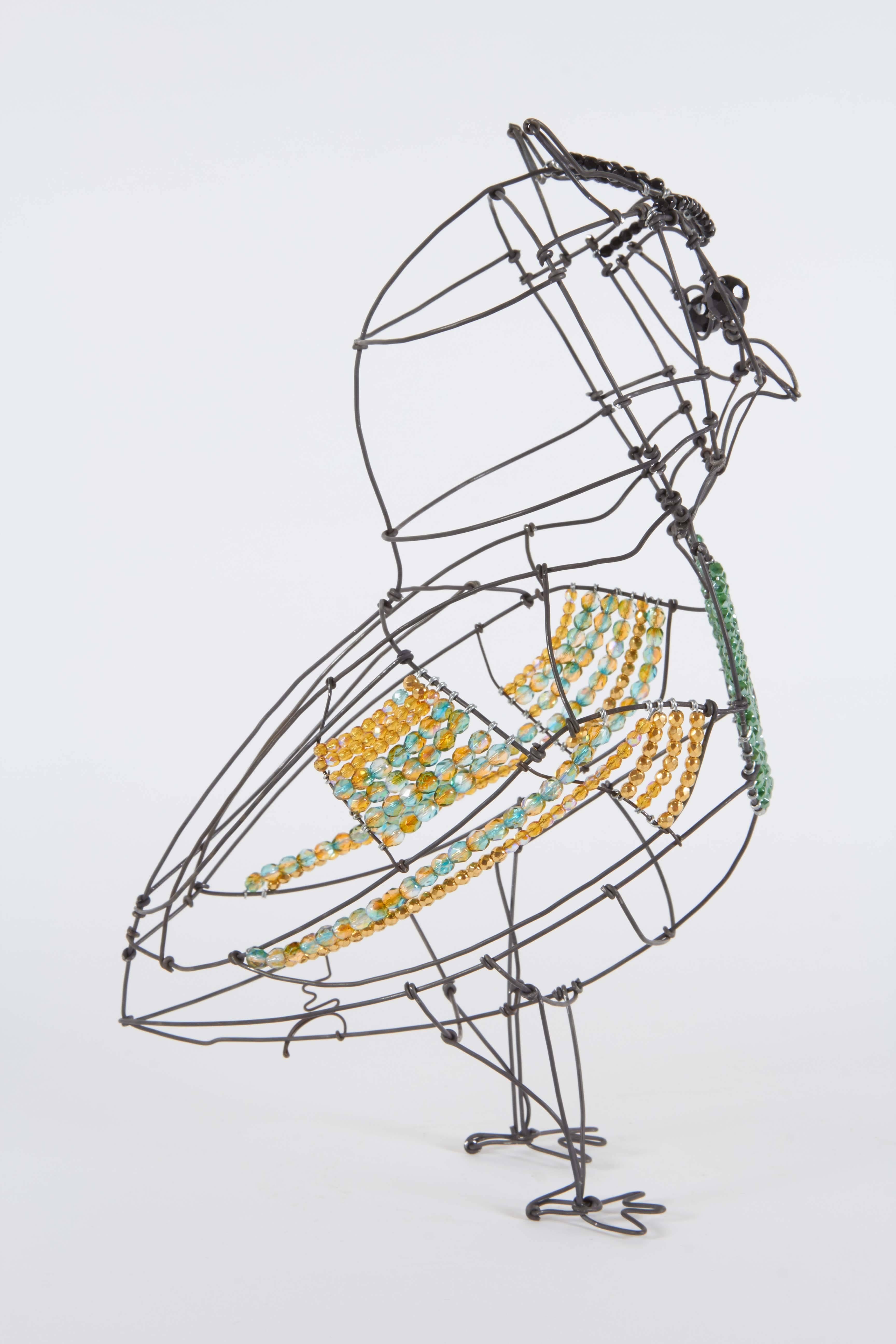 Contemporary Marie Christophe Owl Wire Sculpture