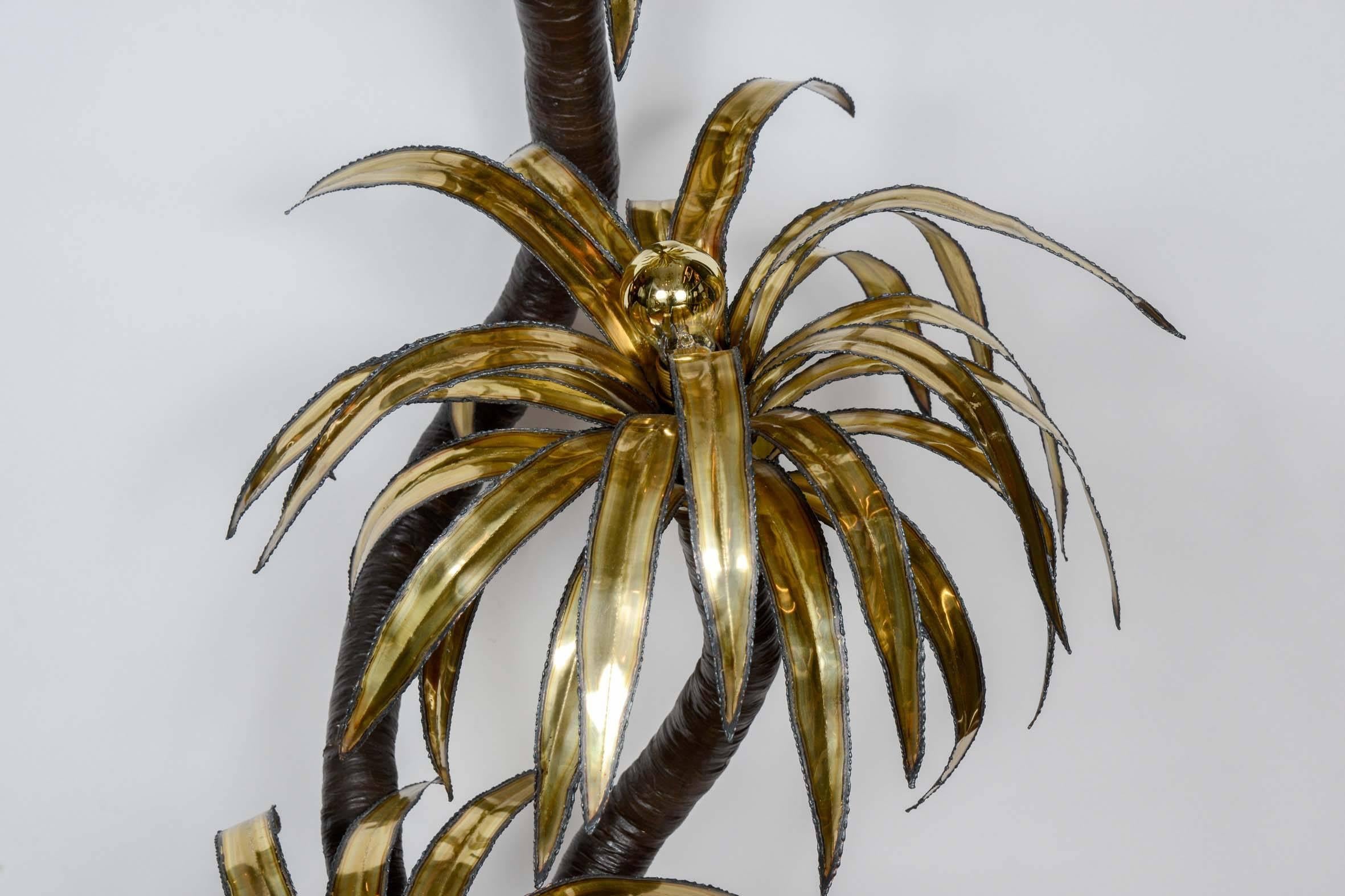 Mid-Century Modern Palm Tree Floor Lamp by Maison Jansen