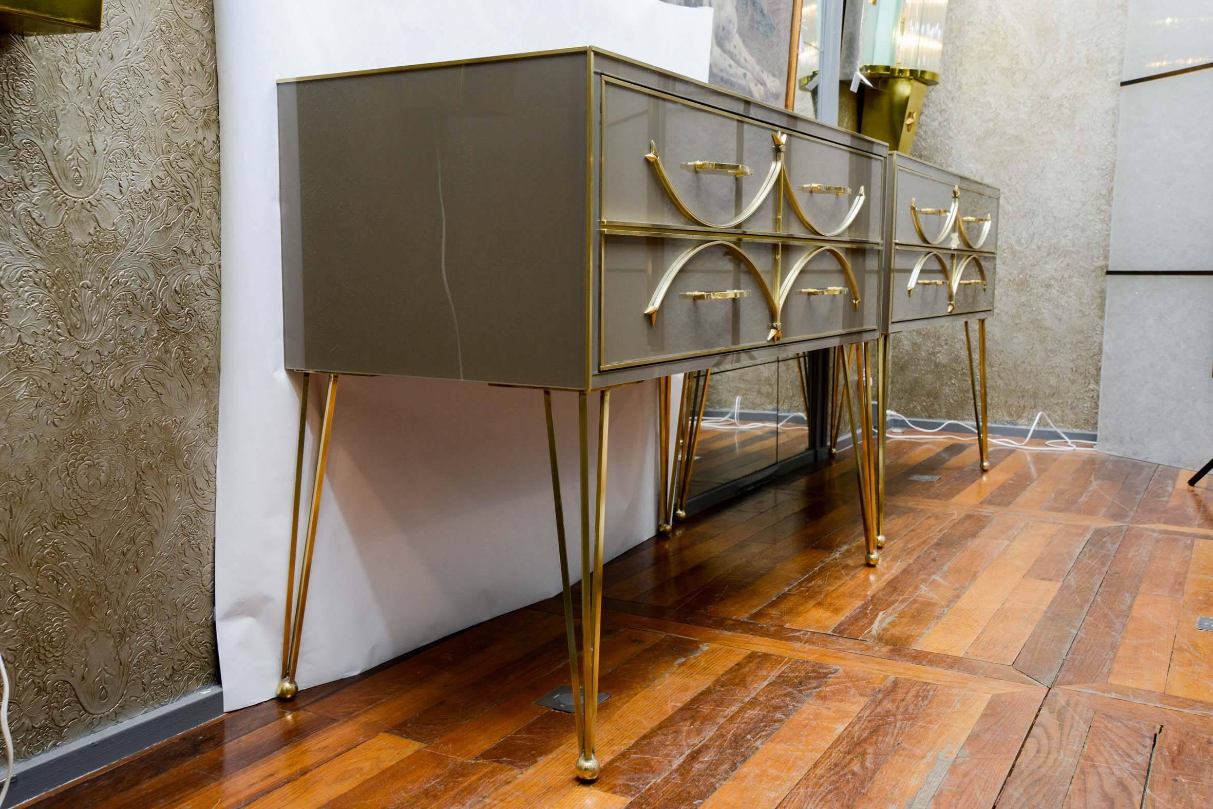 Late 20th Century Pair of Commodes